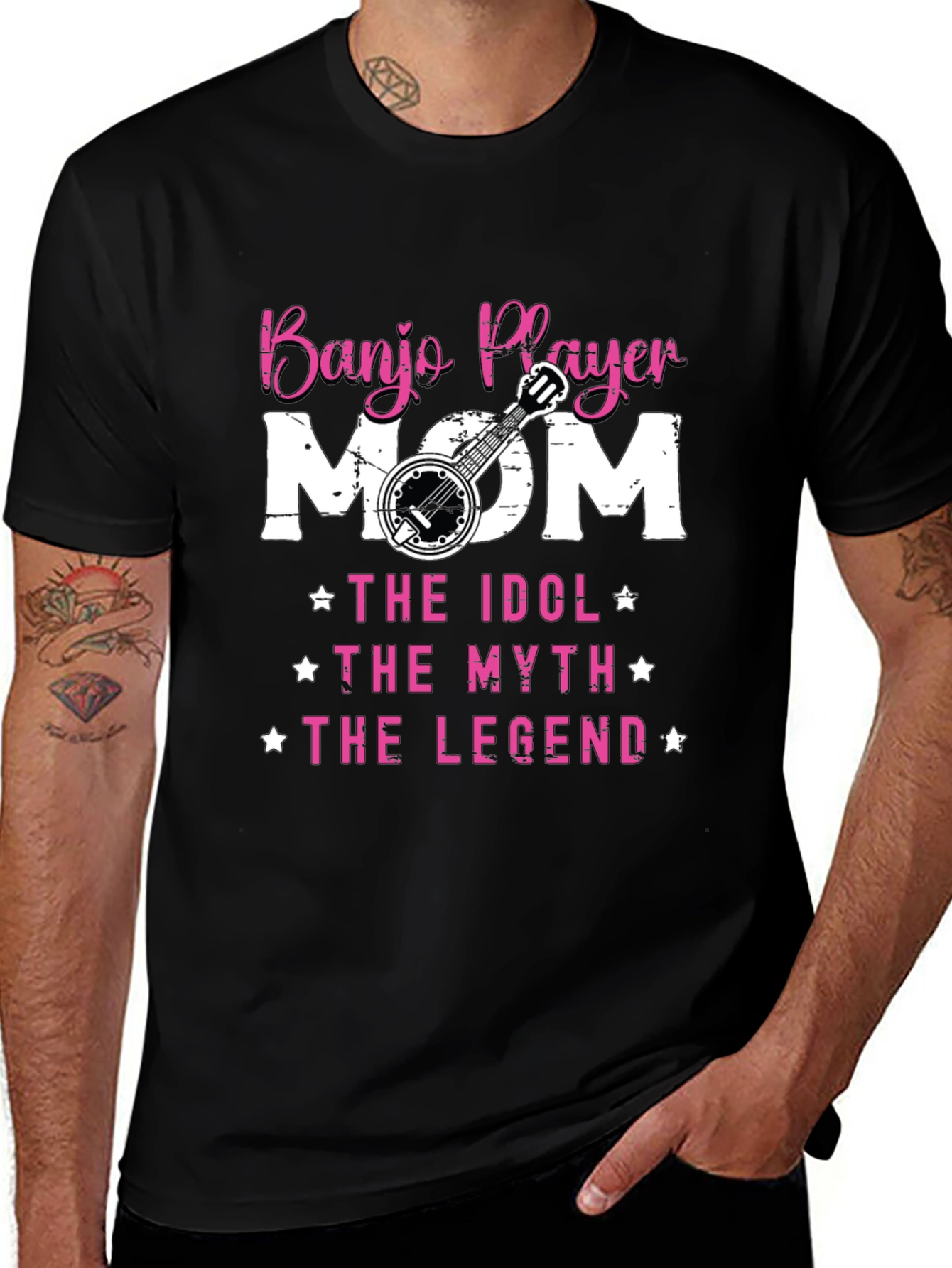 Banjo Player Mom T-Shirt - Idol Myth Legend Tee