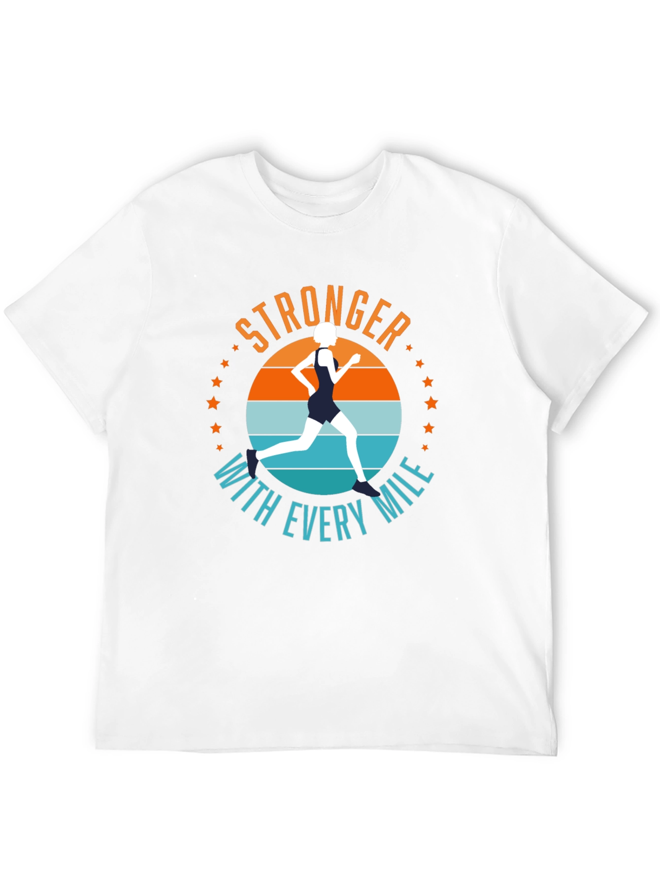 Stronger with Every Mile Running T-Shirt