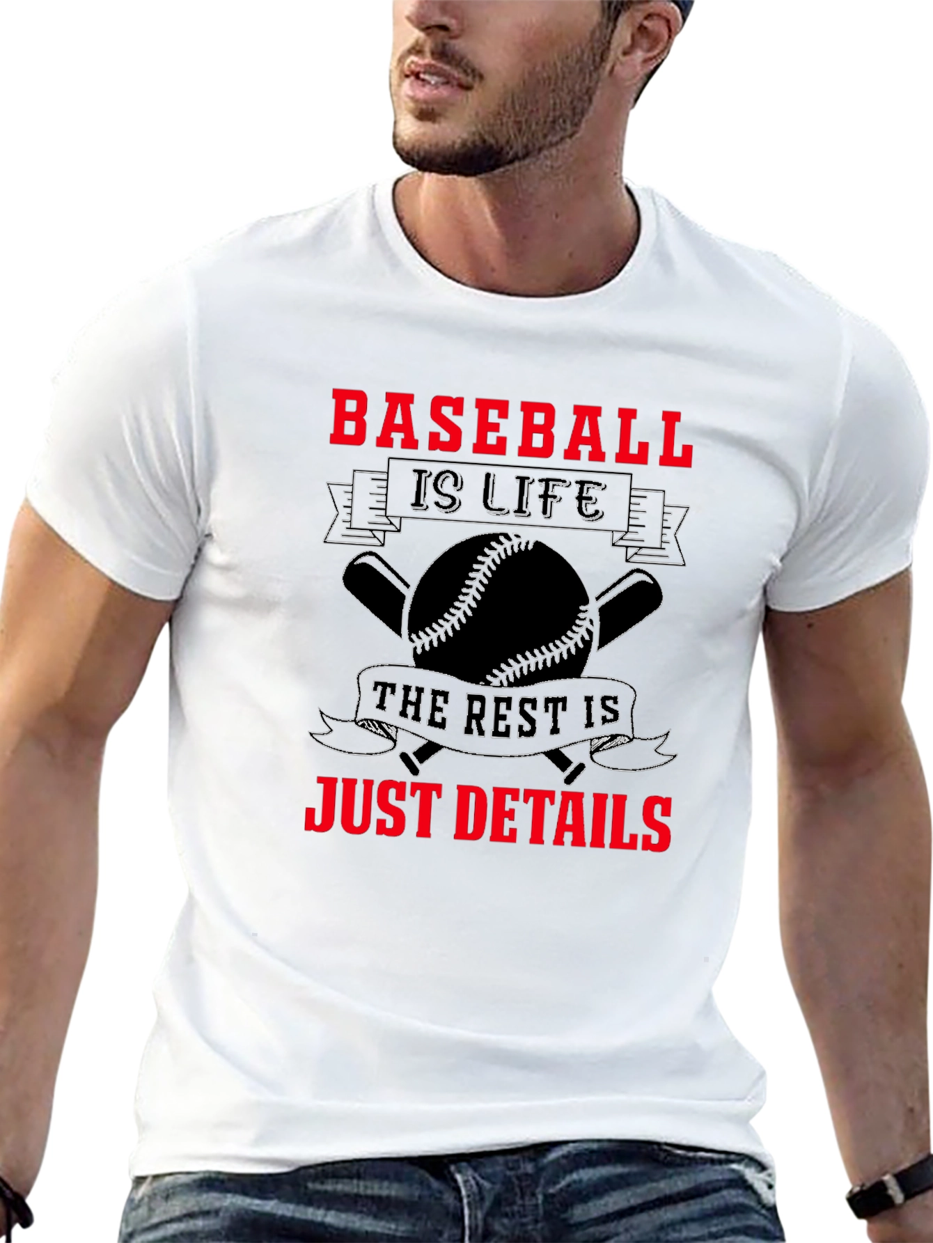 Baseball is Life T-Shirt - Black