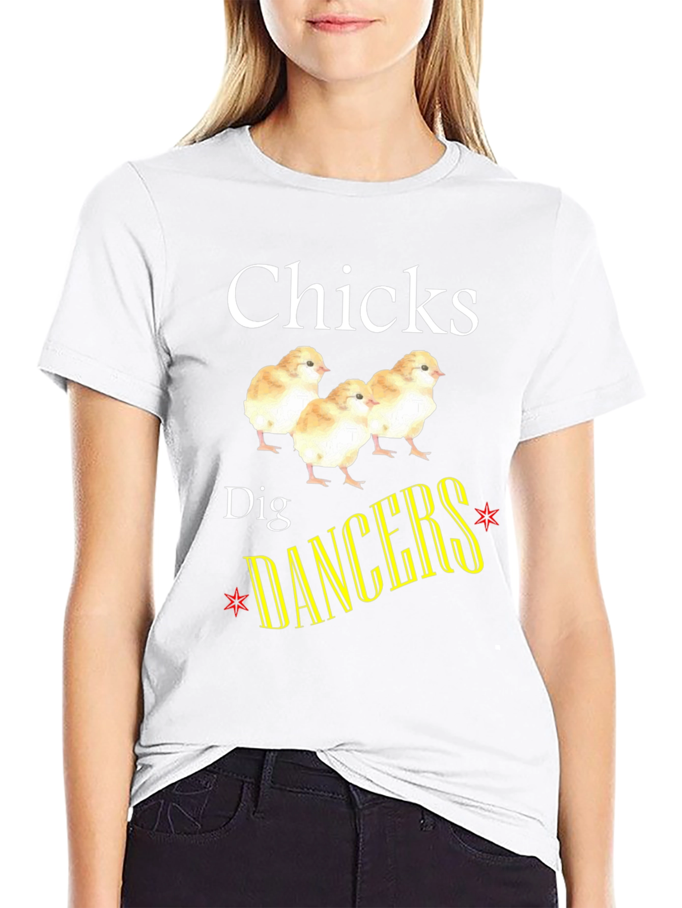 Chicks Dig Dancers Graphic T-Shirt