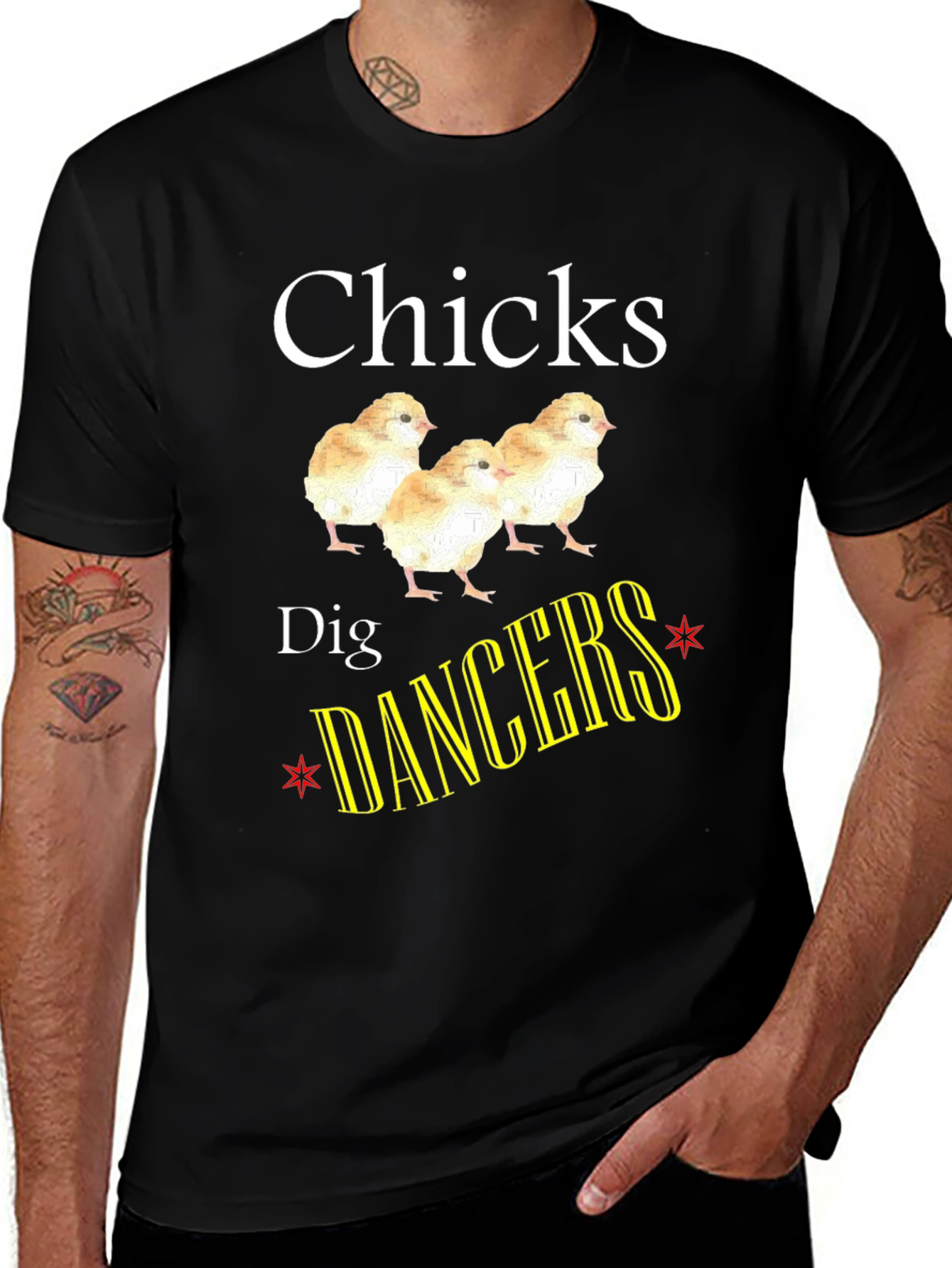 Chicks Dig Dancers Graphic T-Shirt