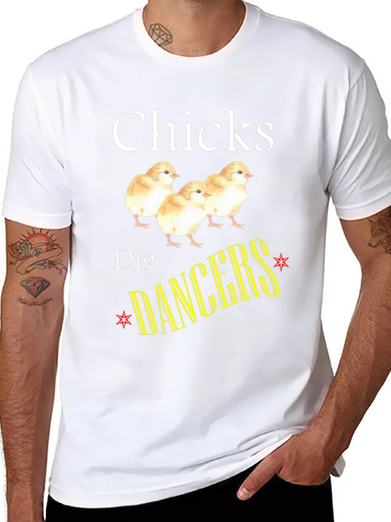 Chicks Dig Dancers Graphic T-Shirt