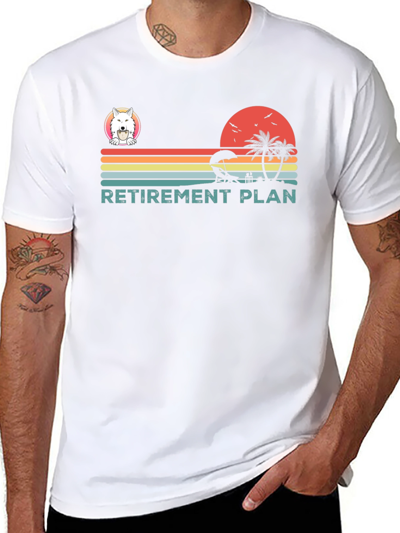 Retirement Plan Black T-Shirt