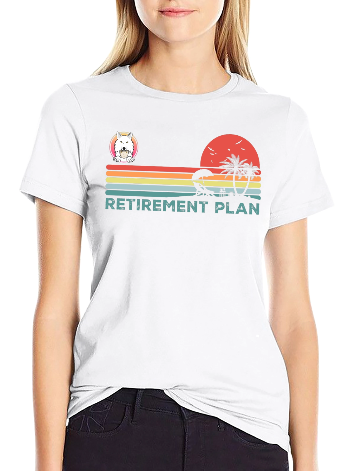 Retirement Plan Black T-Shirt