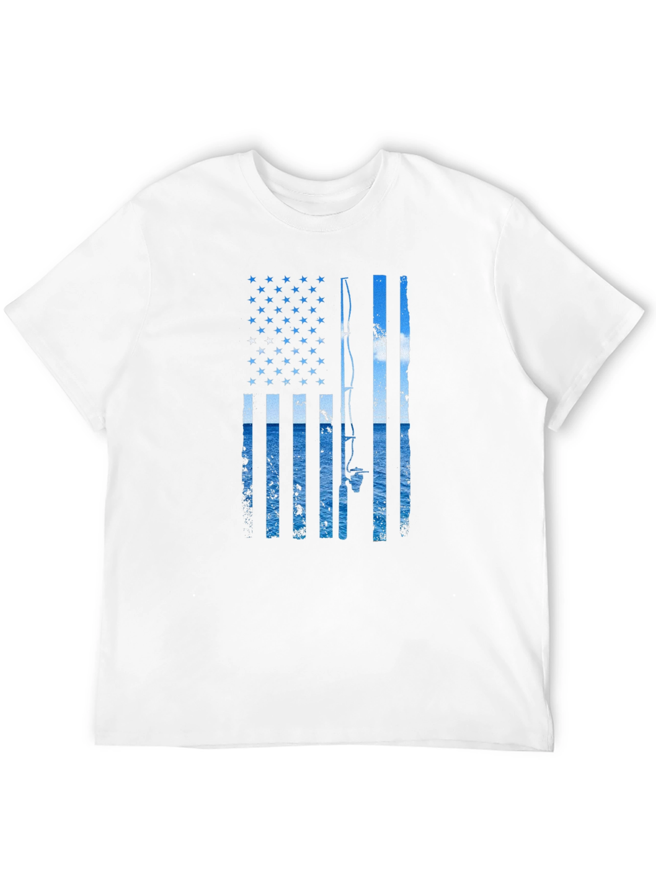 American Fishing Flag T-Shirt