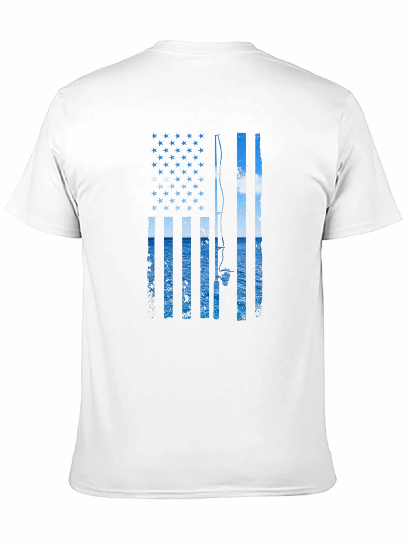 American Fishing Flag T-Shirt