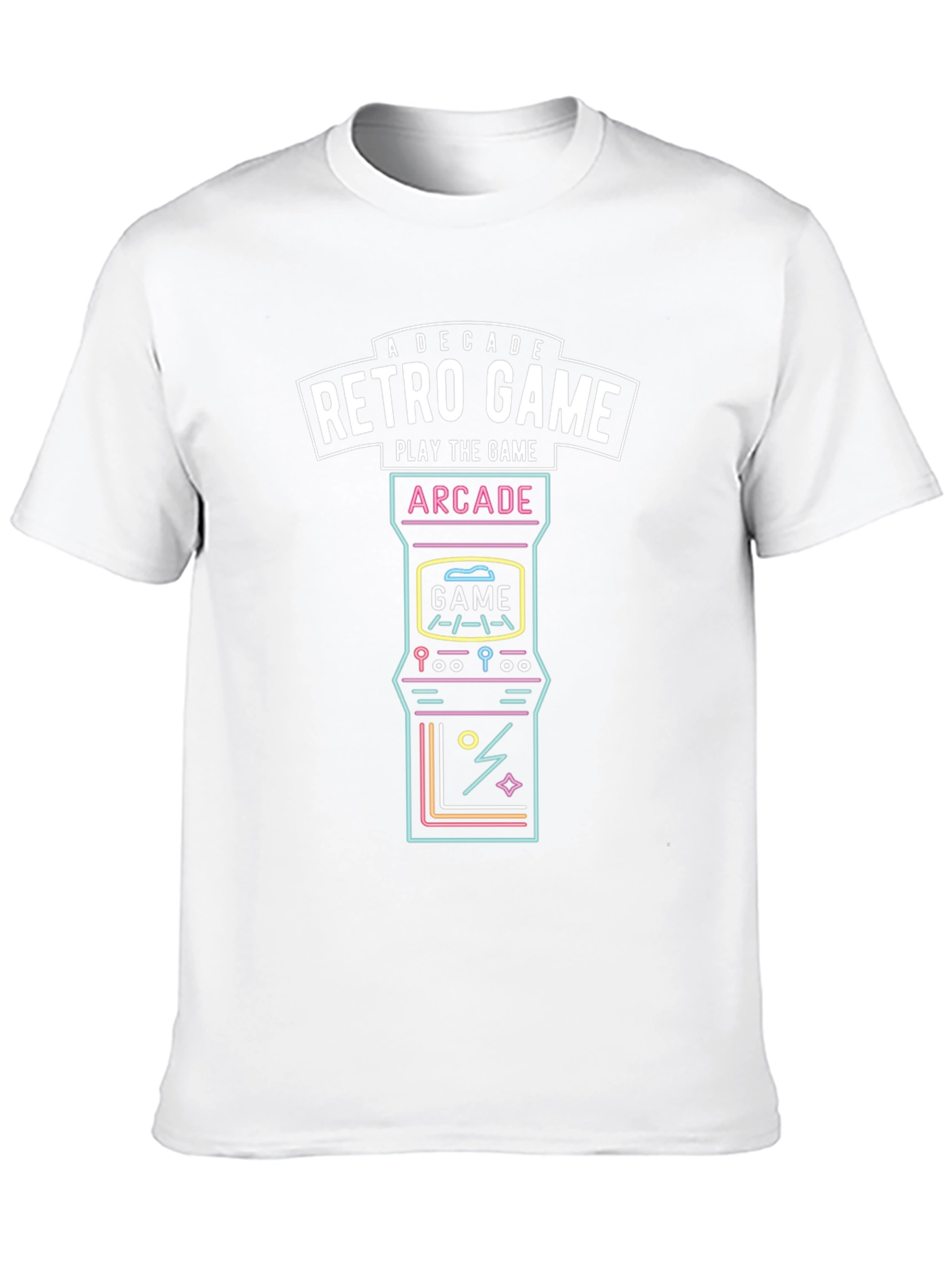 Retro Game Arcade T-Shirt - A Decade of Gaming