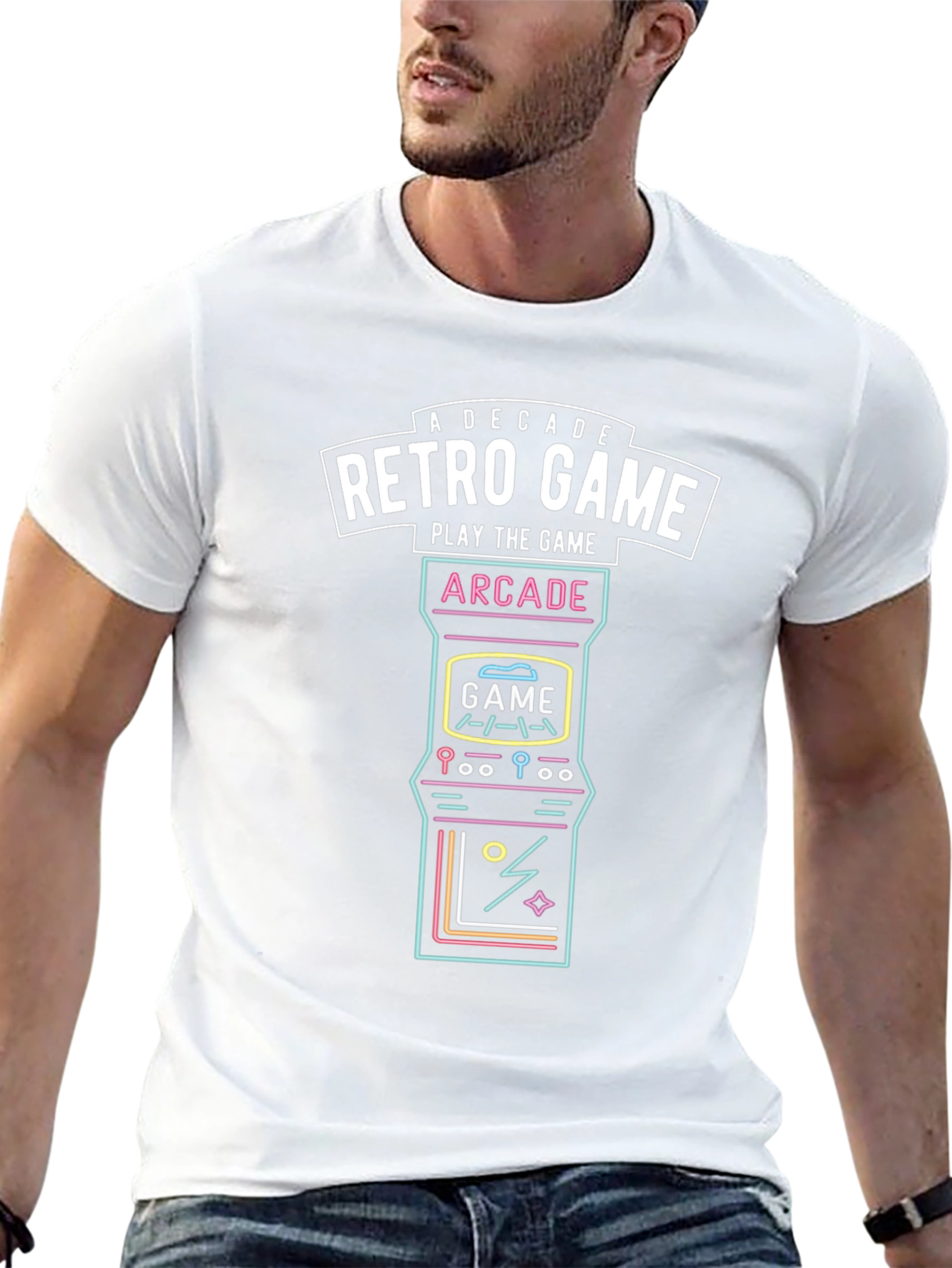 Retro Game Arcade T-Shirt - A Decade of Gaming