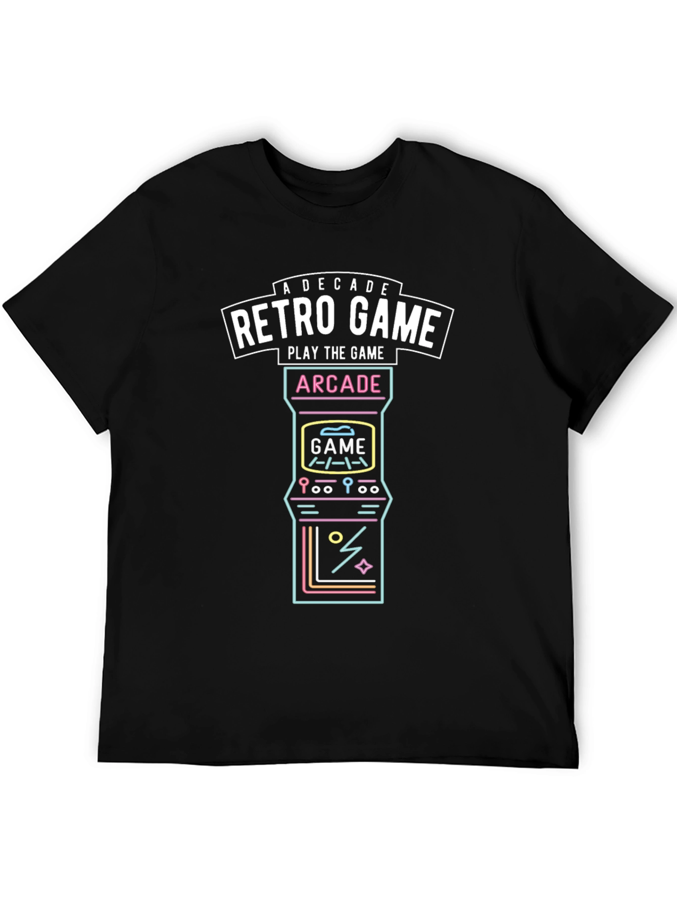 Retro Game Arcade T-Shirt - A Decade of Gaming