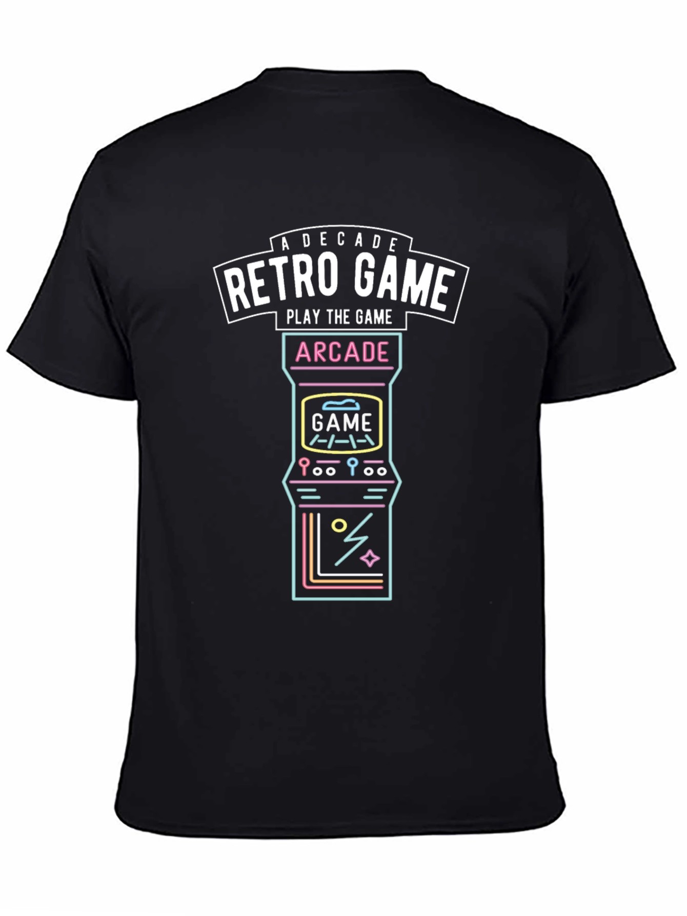Retro Game Arcade T-Shirt - A Decade of Gaming