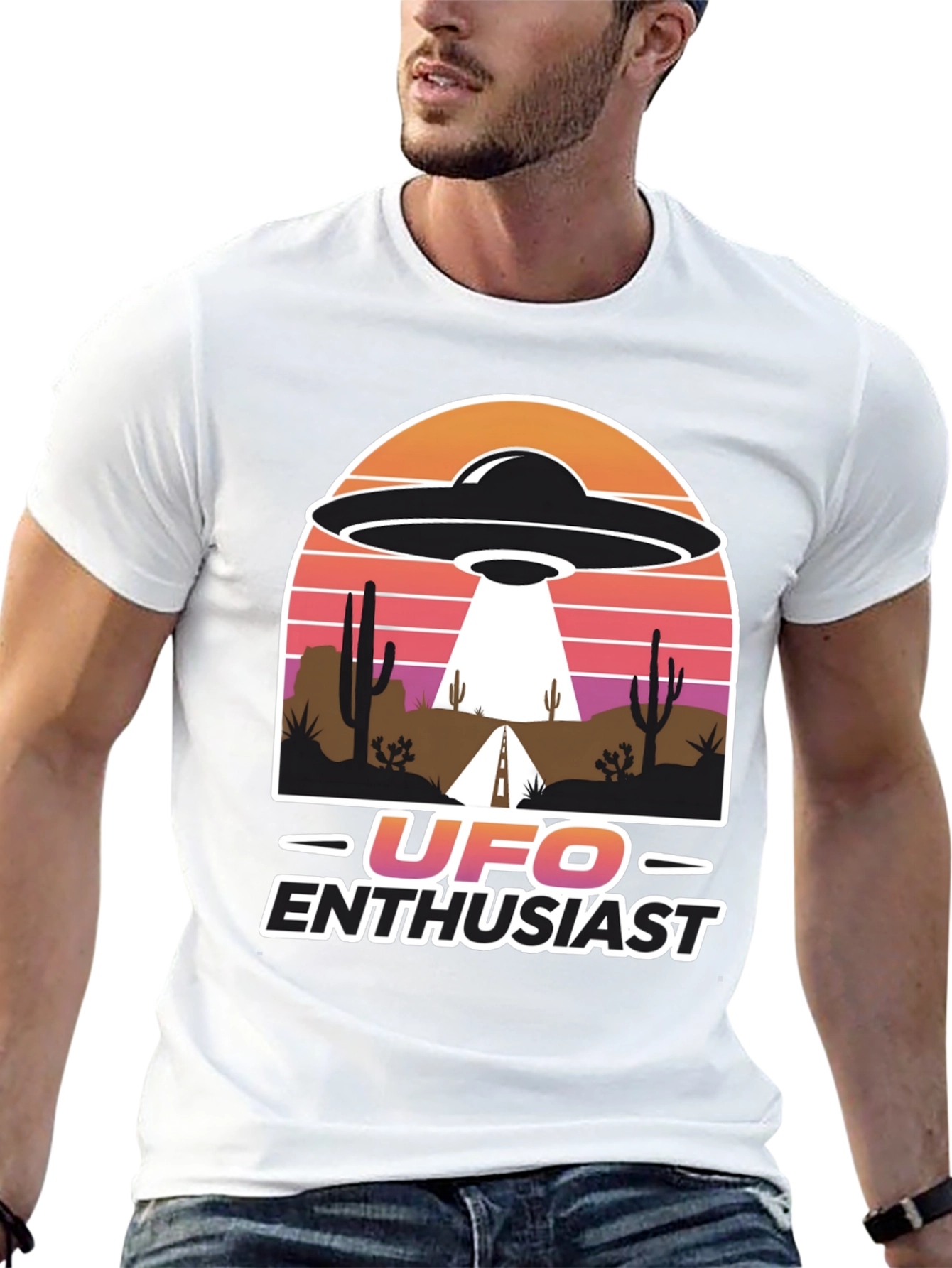 UFO Enthusiast Desert Graphic Tee