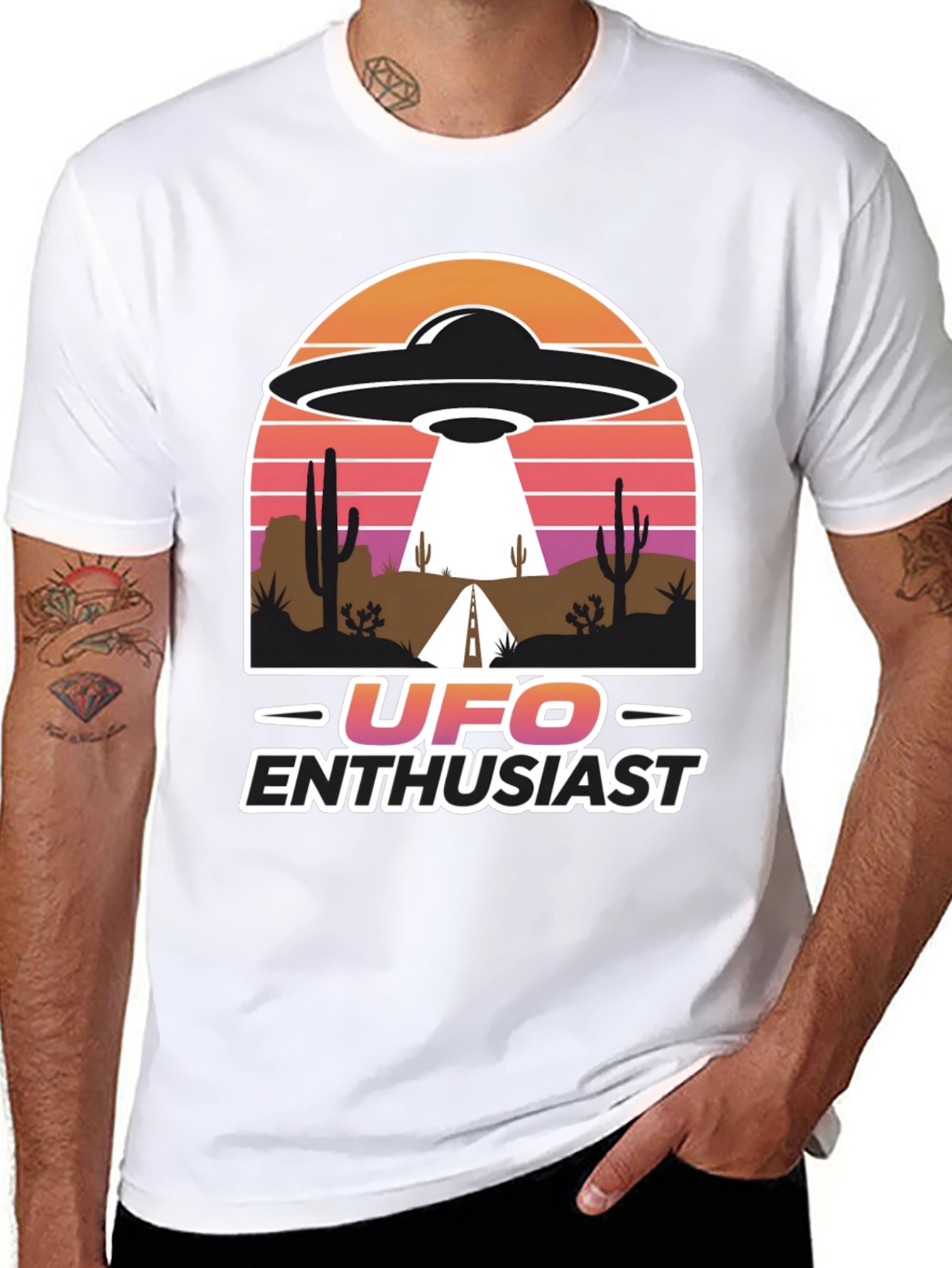 UFO Enthusiast Desert Graphic Tee