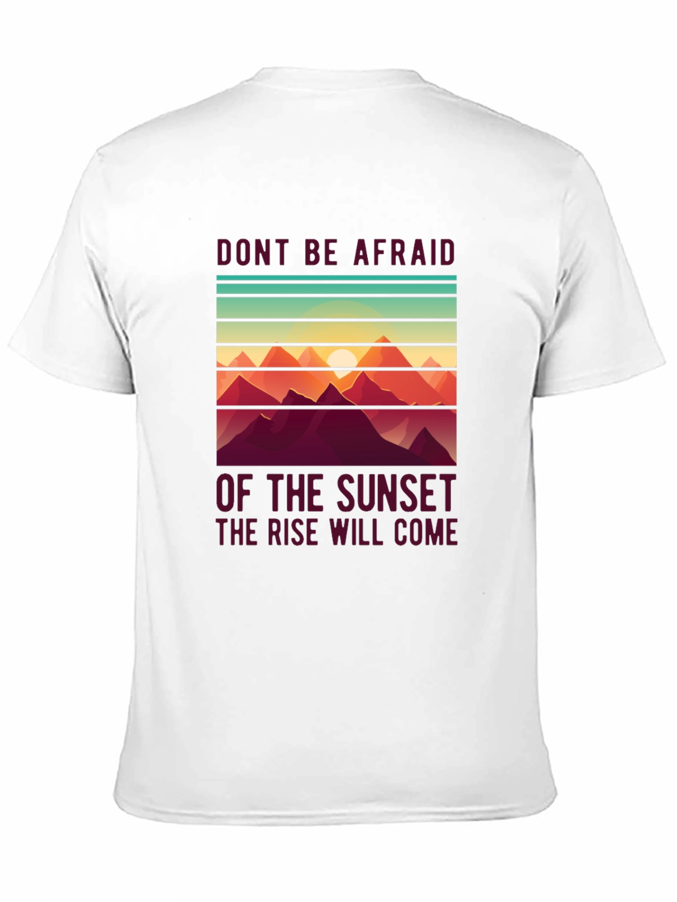 Sunset Rise T-Shirt - Inspirational Design
