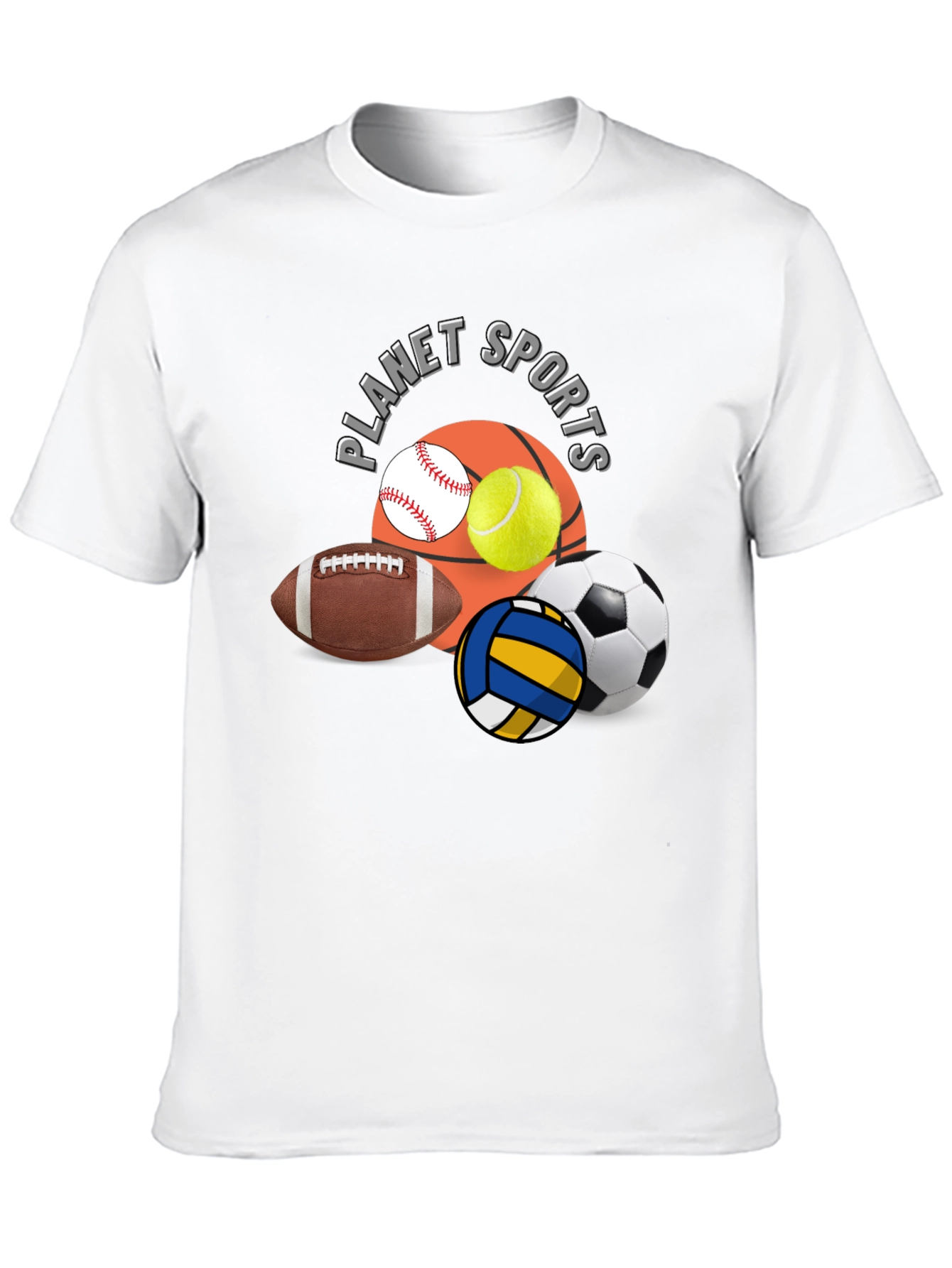 Planet Sports Black Graphic T-Shirt