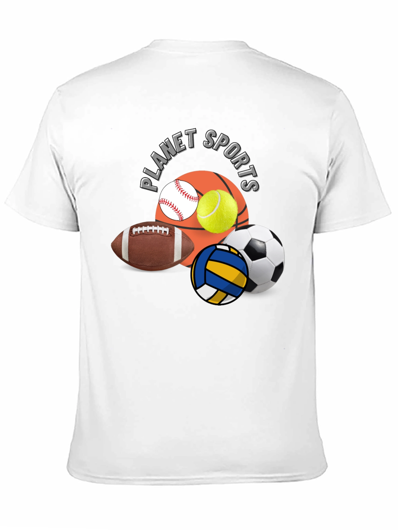 Planet Sports Black Graphic T-Shirt