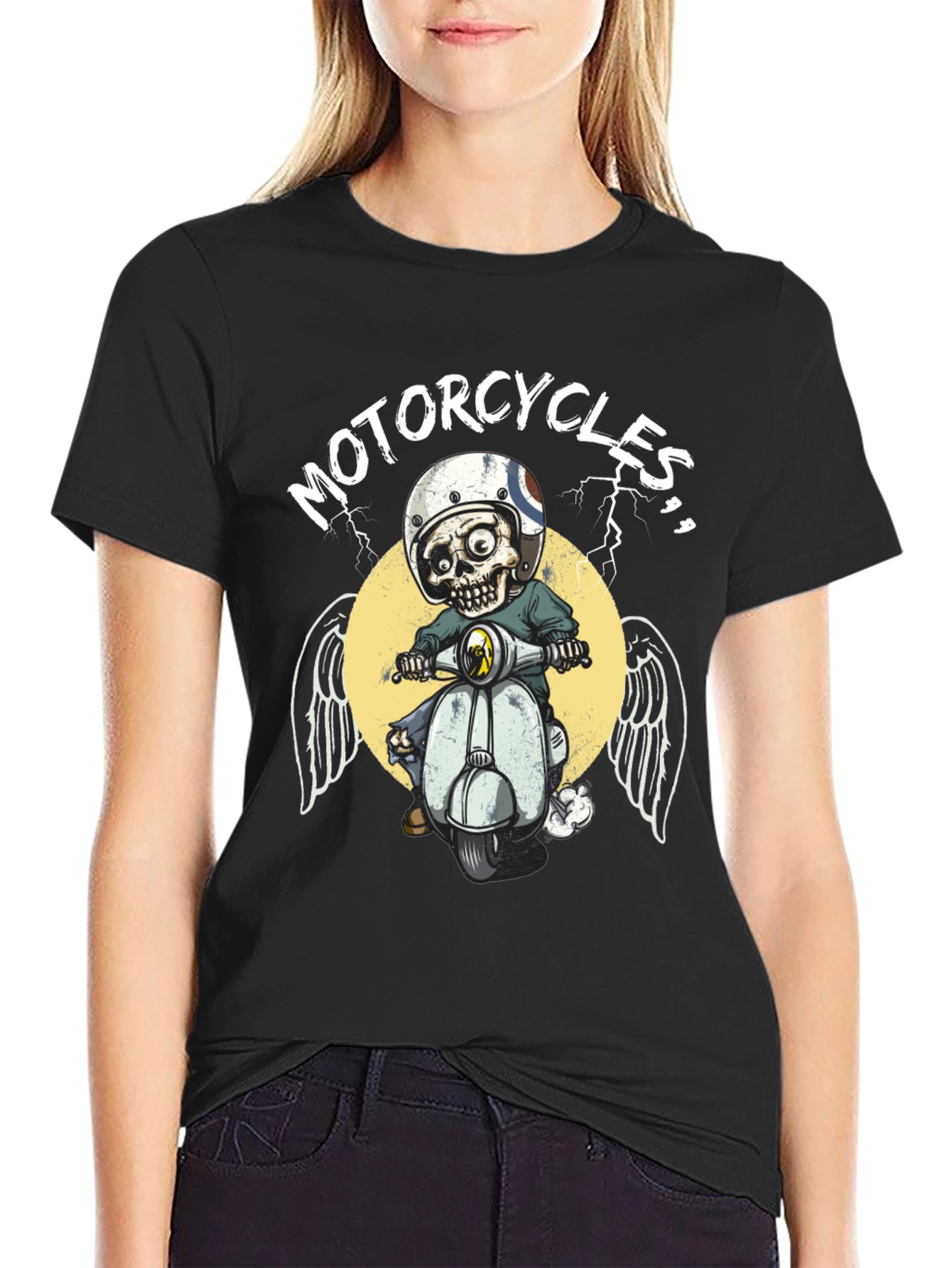 Skull Motorcycle Rider T-Shirt