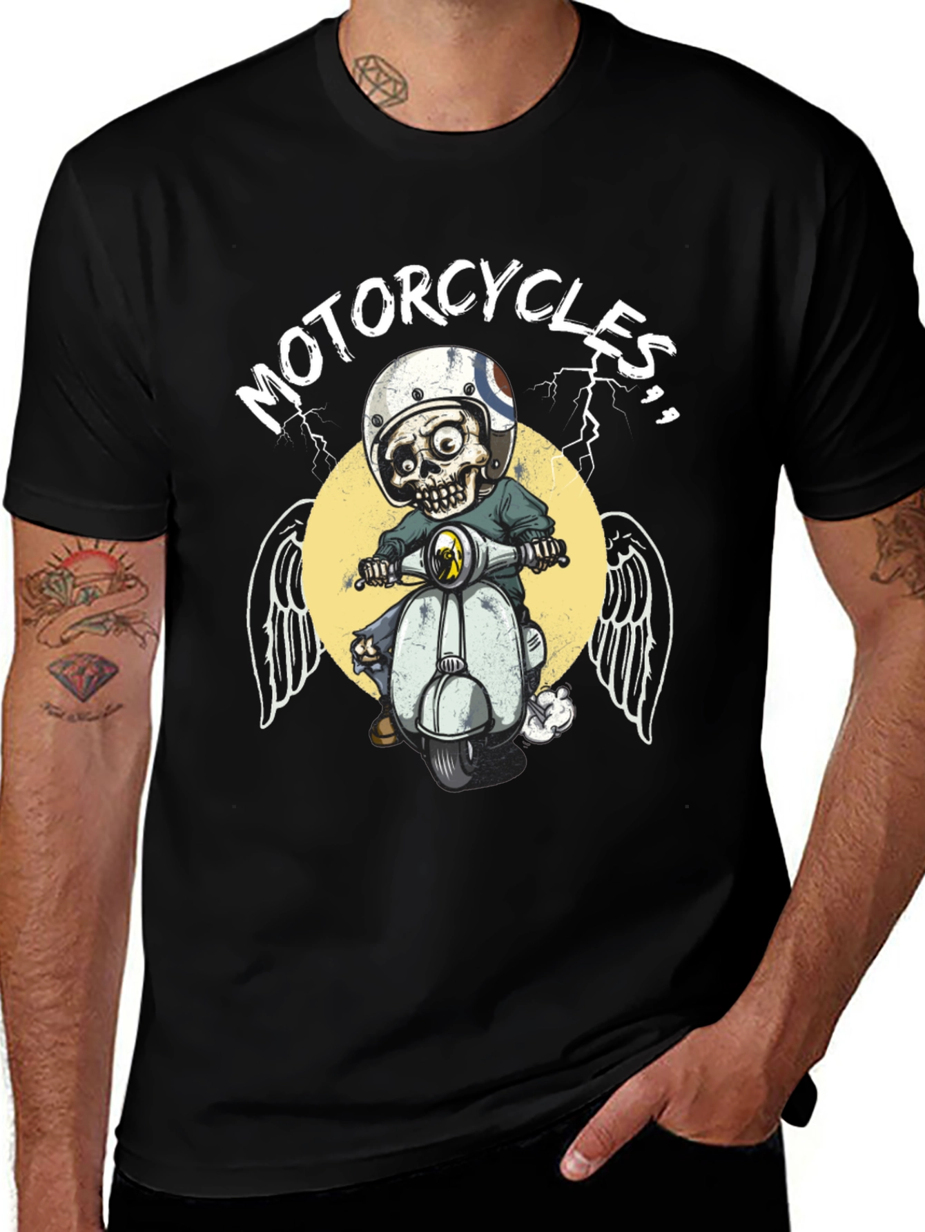 Skull Motorcycle Rider T-Shirt