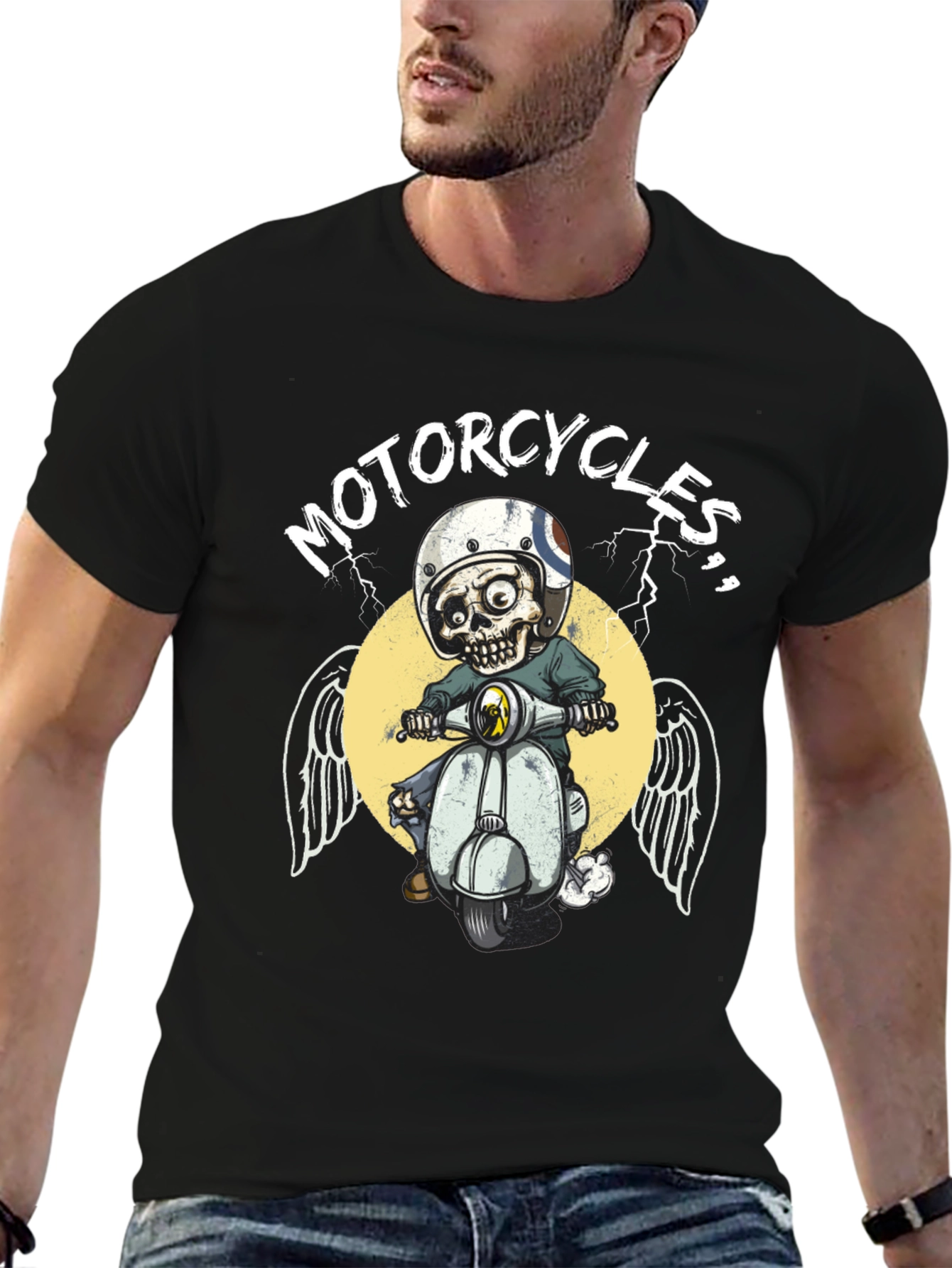 Skull Motorcycle Rider T-Shirt