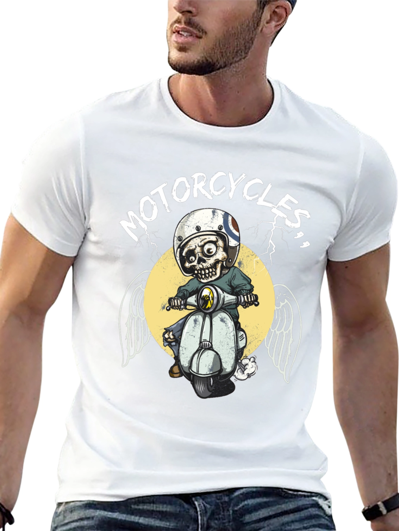Skull Motorcycle Rider T-Shirt