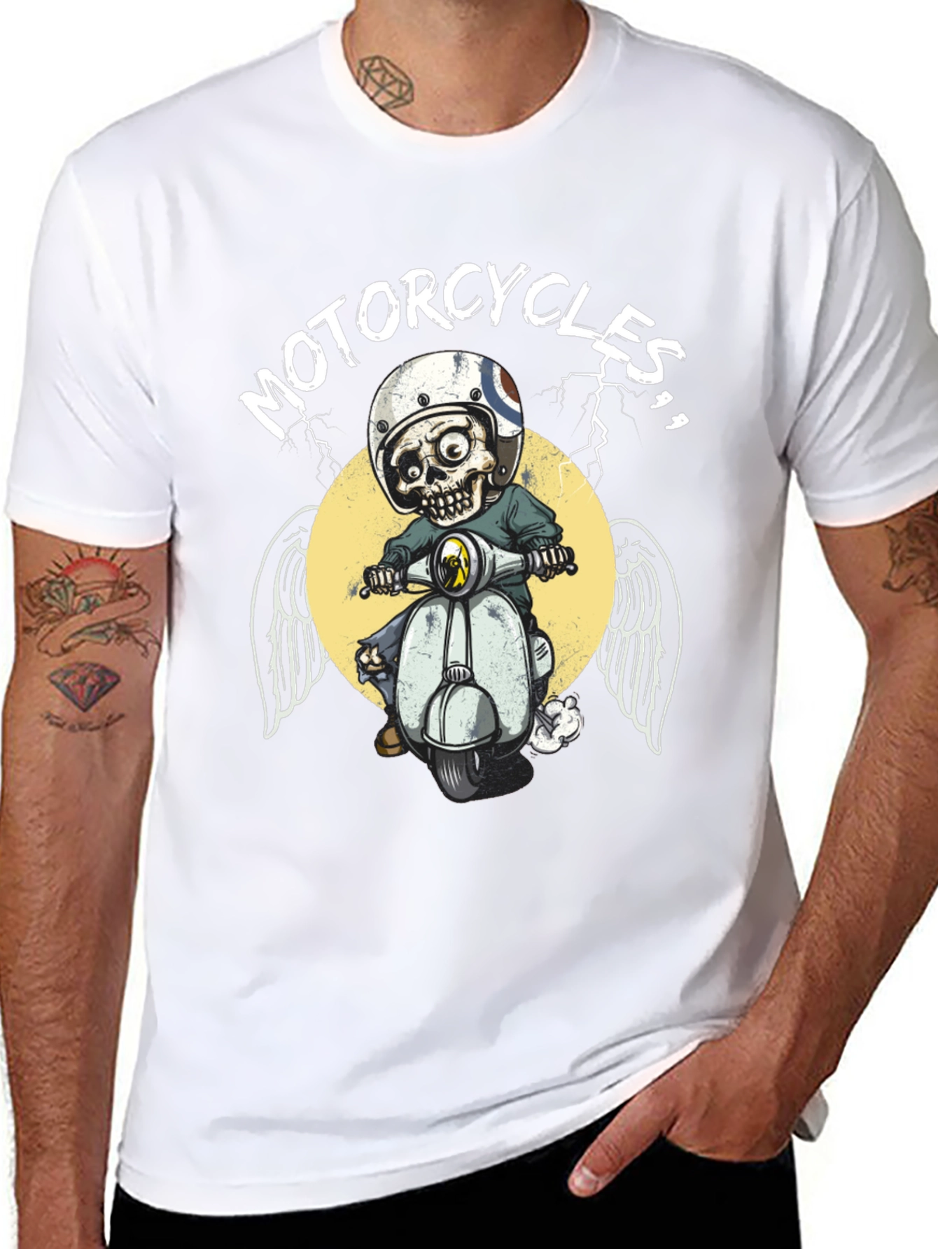 Skull Motorcycle Rider T-Shirt
