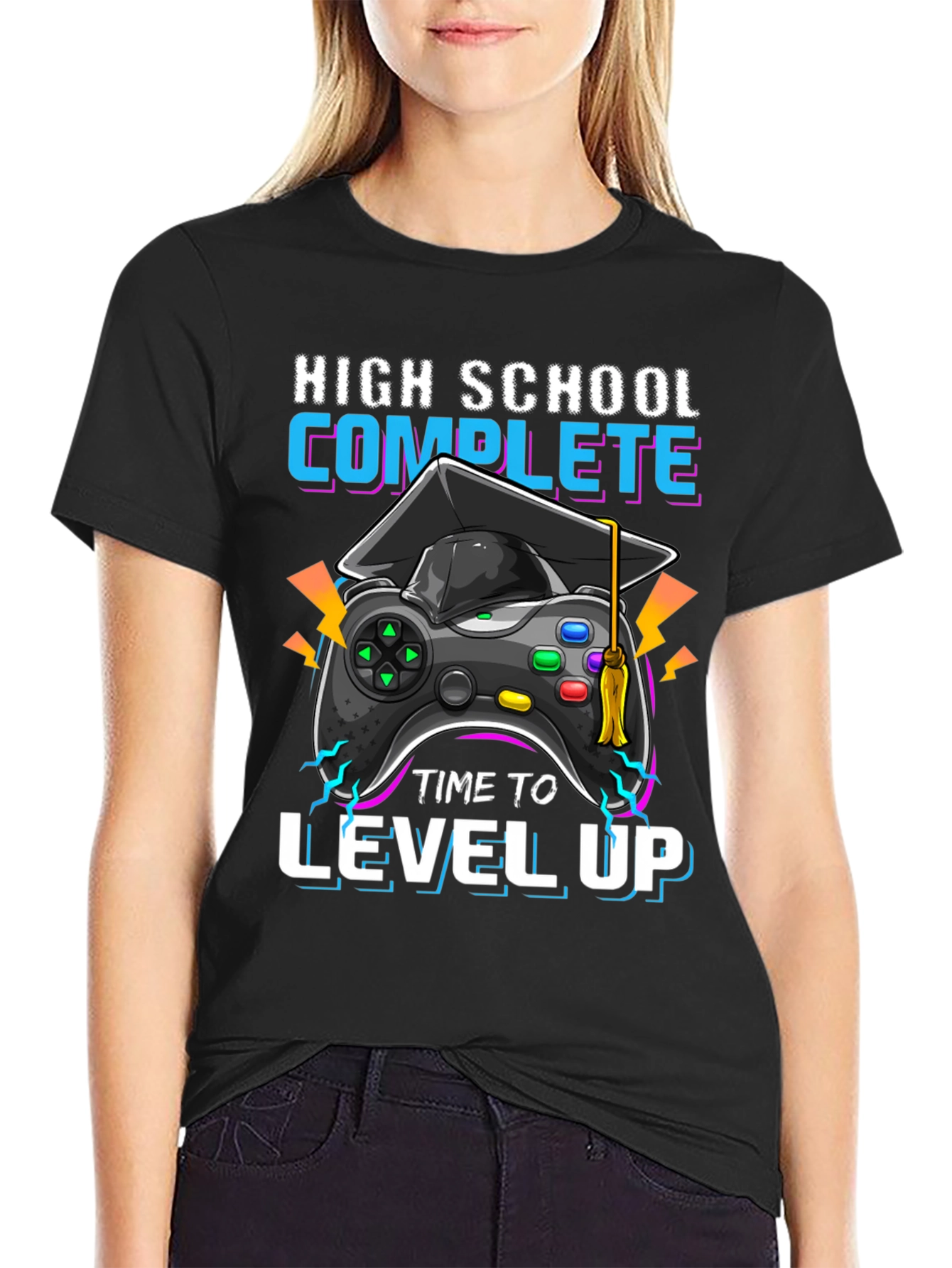 High School Complete Gamer Graduation T-Shirt