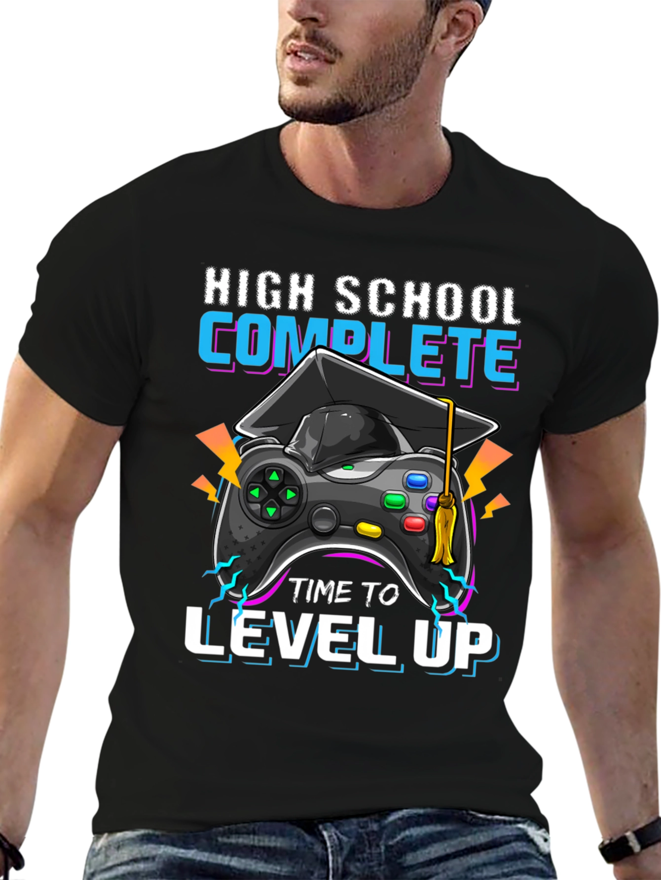High School Complete Gamer Graduation T-Shirt