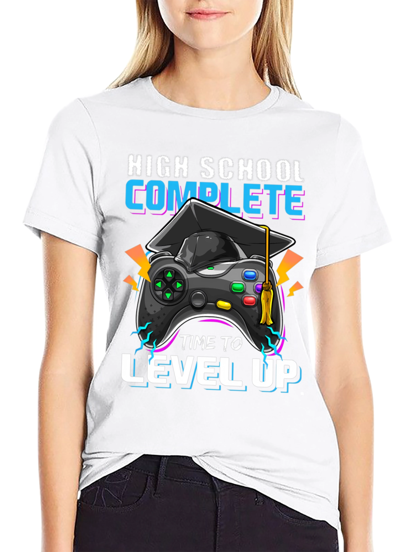 High School Complete Gamer Graduation T-Shirt