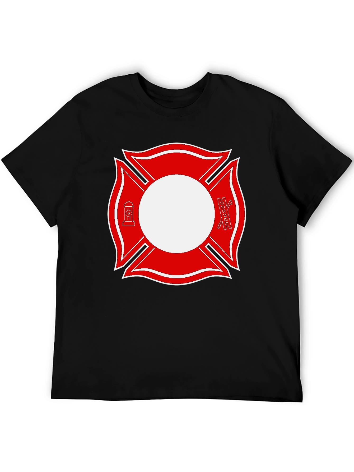 Firefighter Maltese Cross Graphic Tee