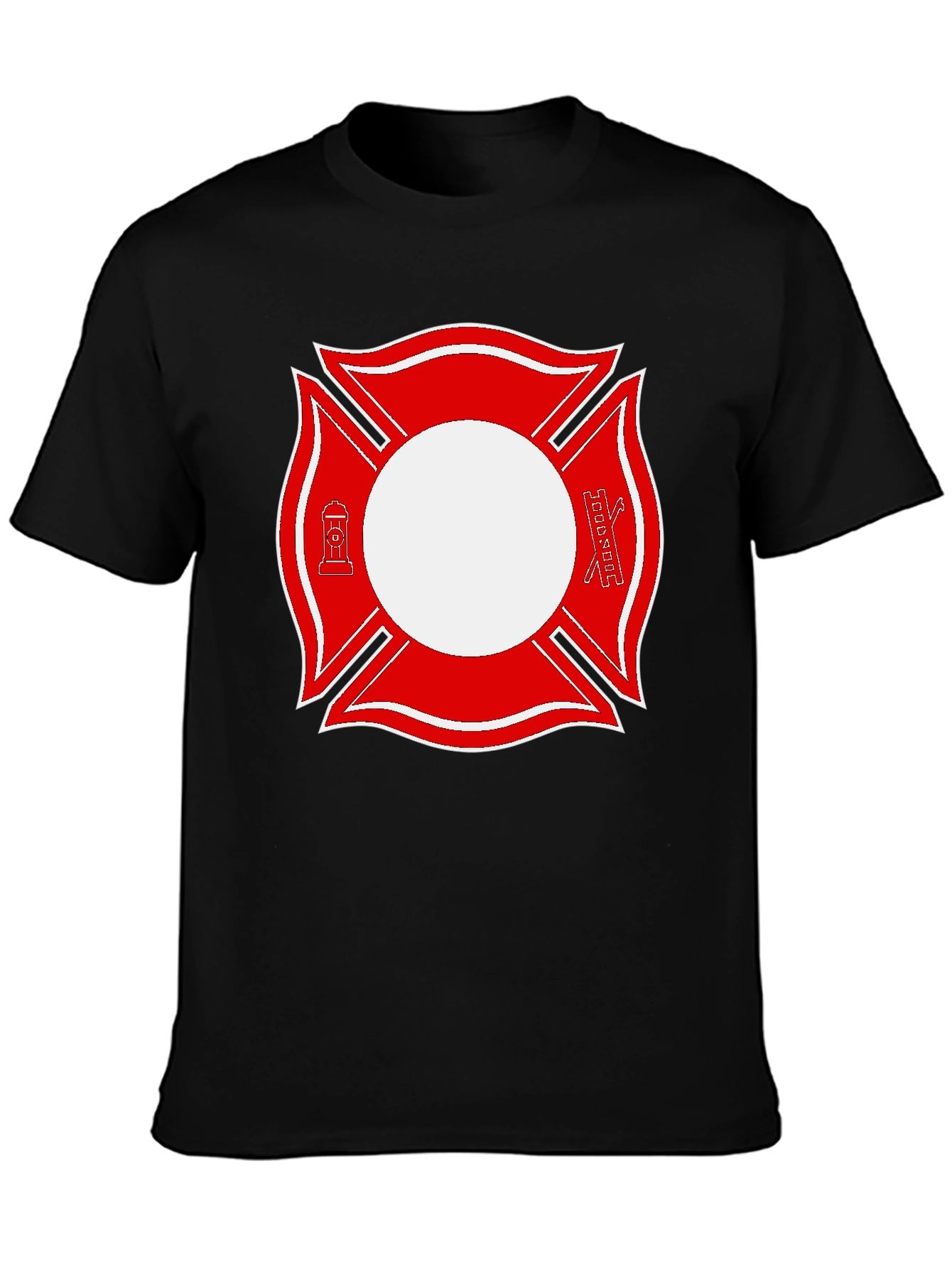Firefighter Maltese Cross Graphic Tee