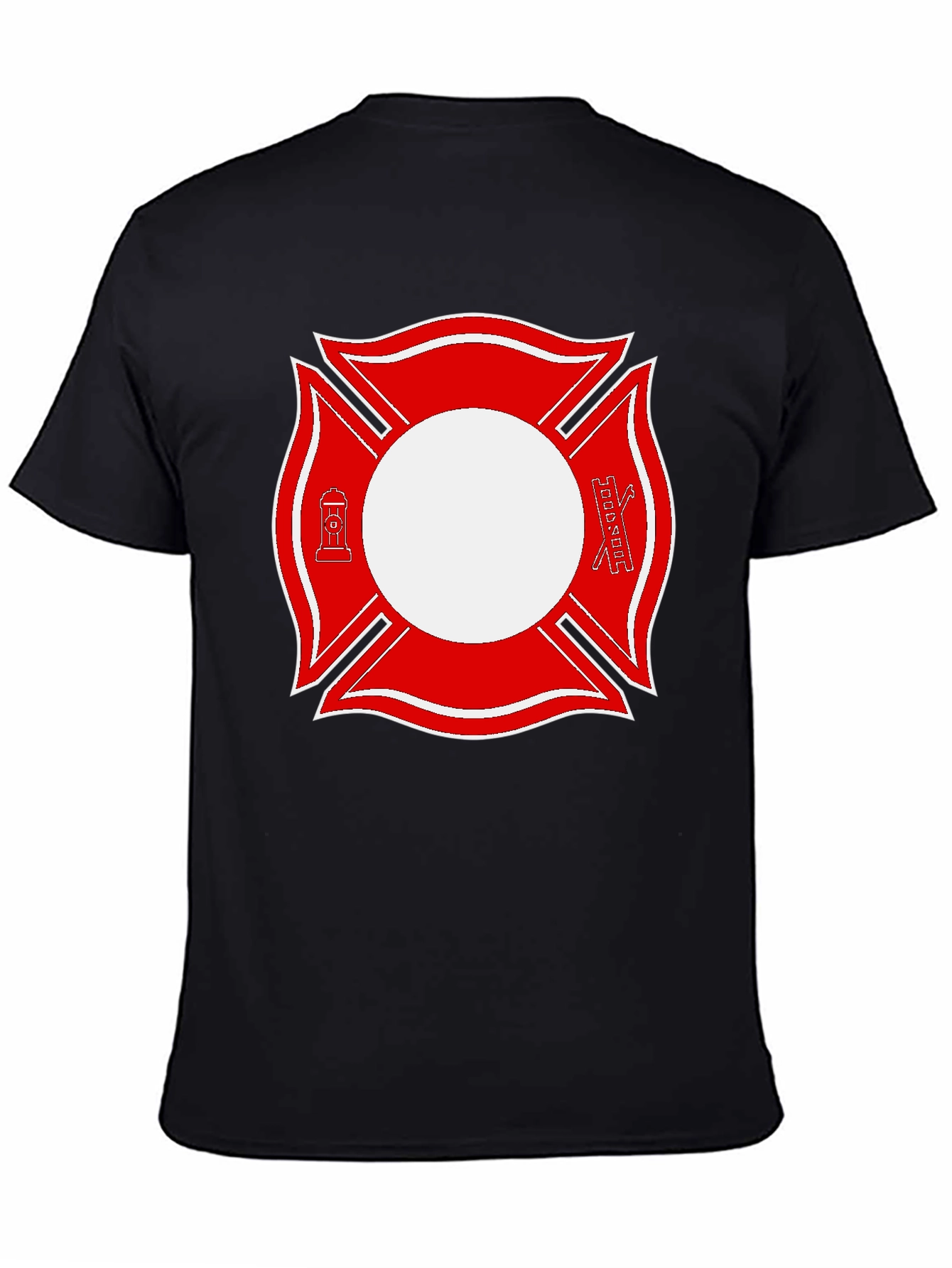 Firefighter Maltese Cross Graphic Tee