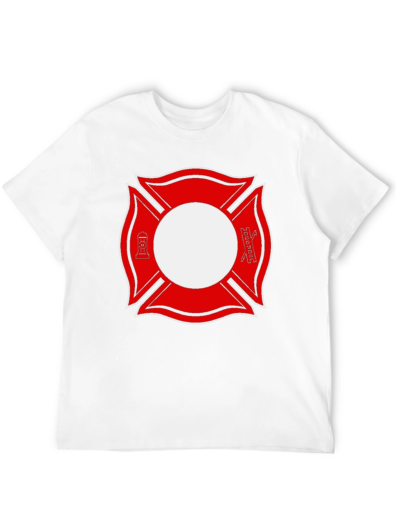 Firefighter Maltese Cross Graphic Tee