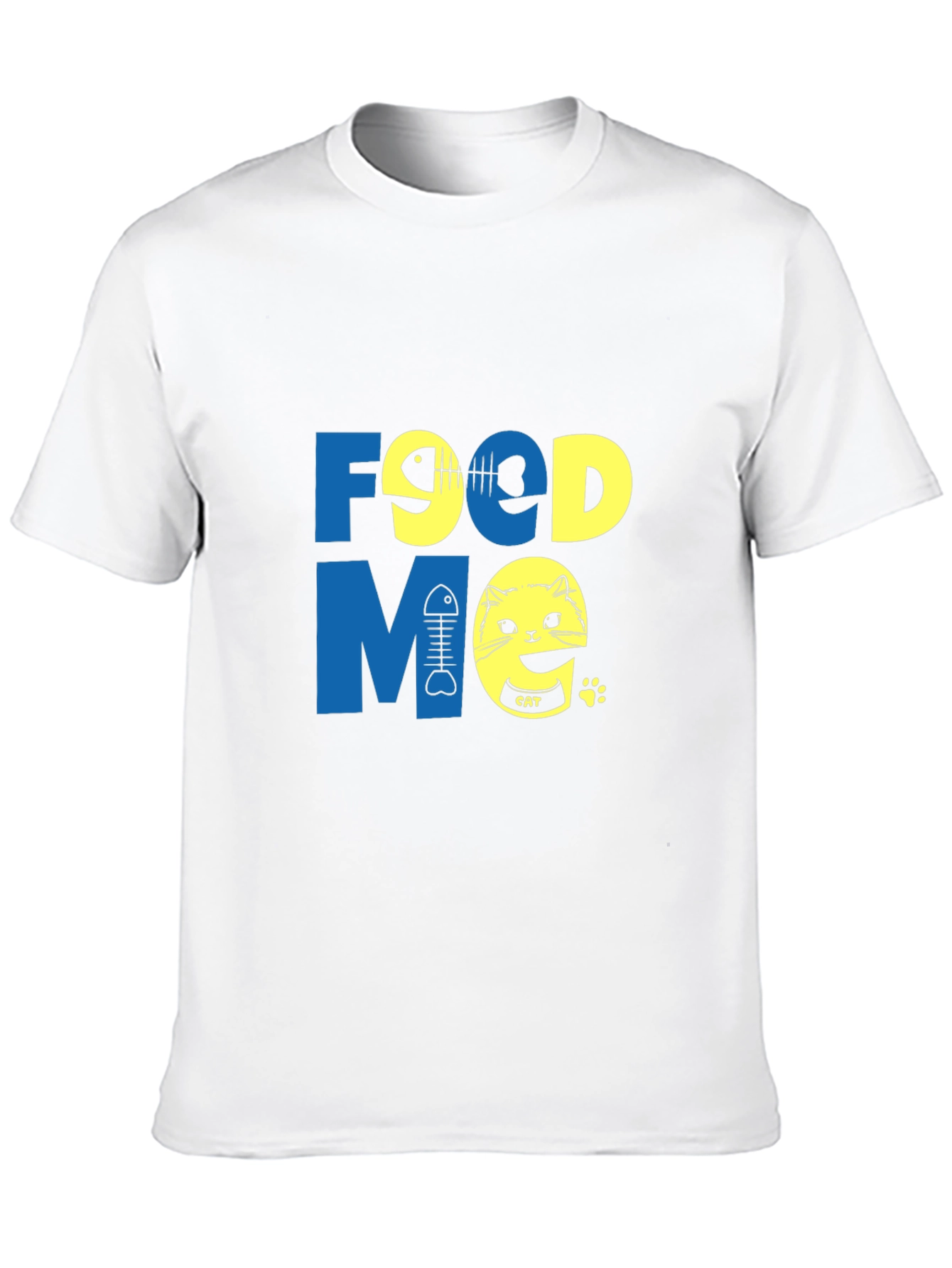 Funny Food Me Cat Graphic T-Shirt