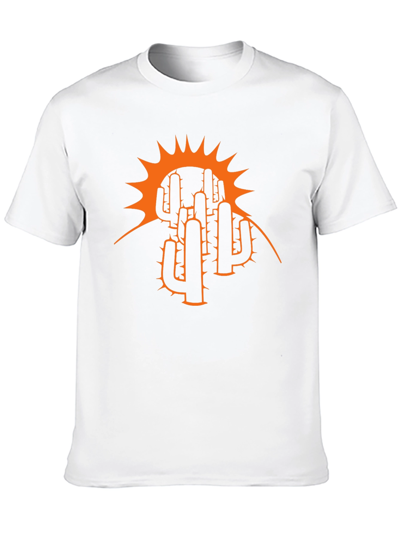 Desert Cactus Sunset Graphic Tee - Black