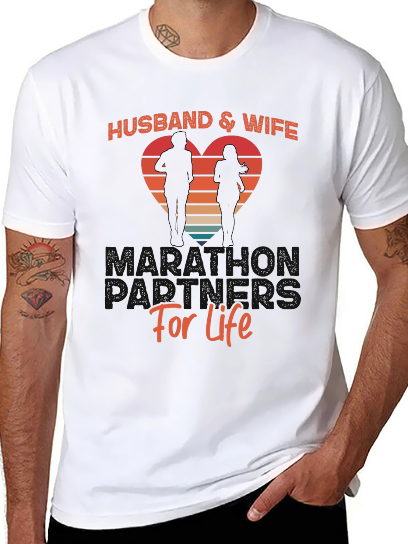 Husband & Wife Marathon Partners Tee