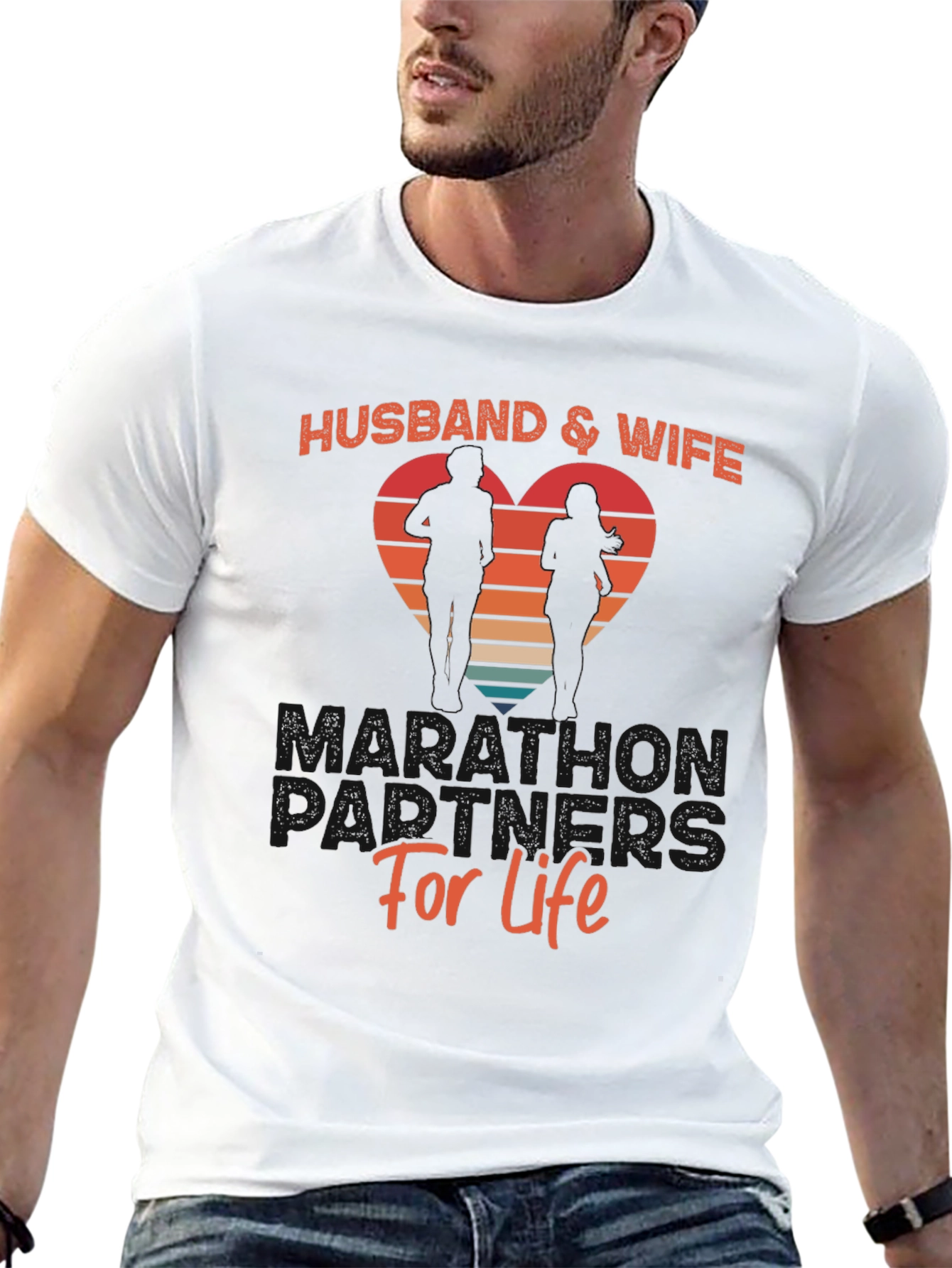 Husband & Wife Marathon Partners Tee