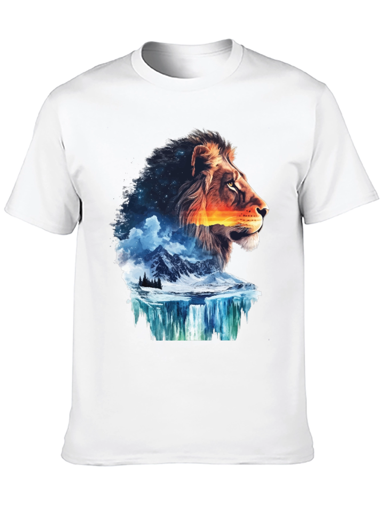 Lion Nature T-Shirt - Mens Graphic Tee