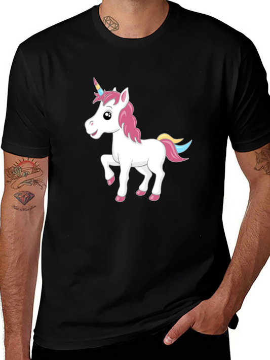 Unicorn Graphic Black T-Shirt