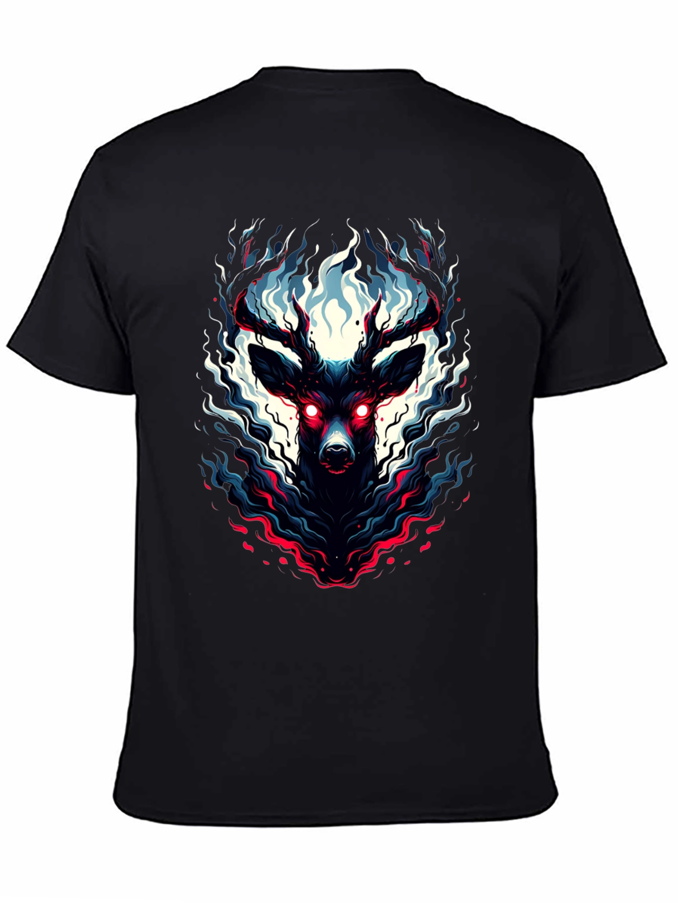 Mystic Deer Graphic Tee - Black T-Shirt