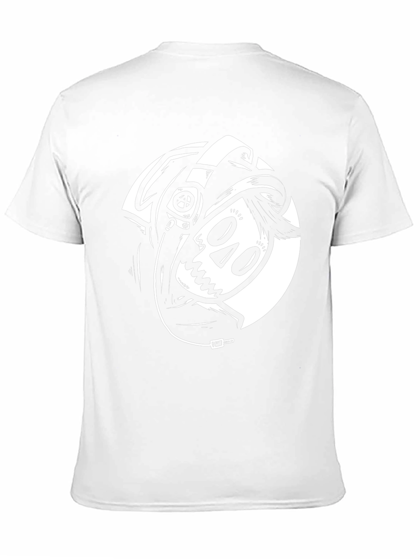Skull DJ Graphic Tee - Black Cotton T-Shirt