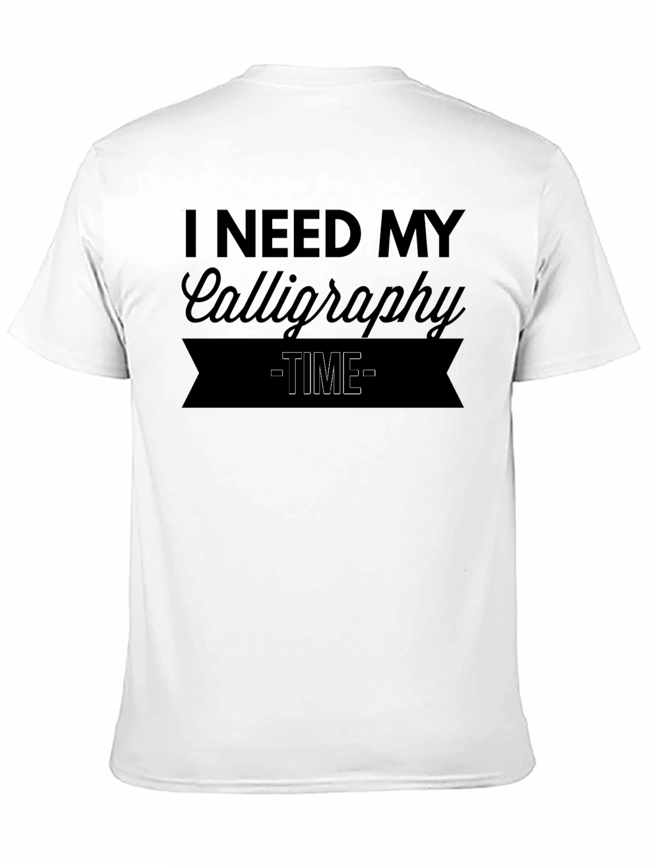 Calligraphy Time T-Shirt - Comfortable Black Tee