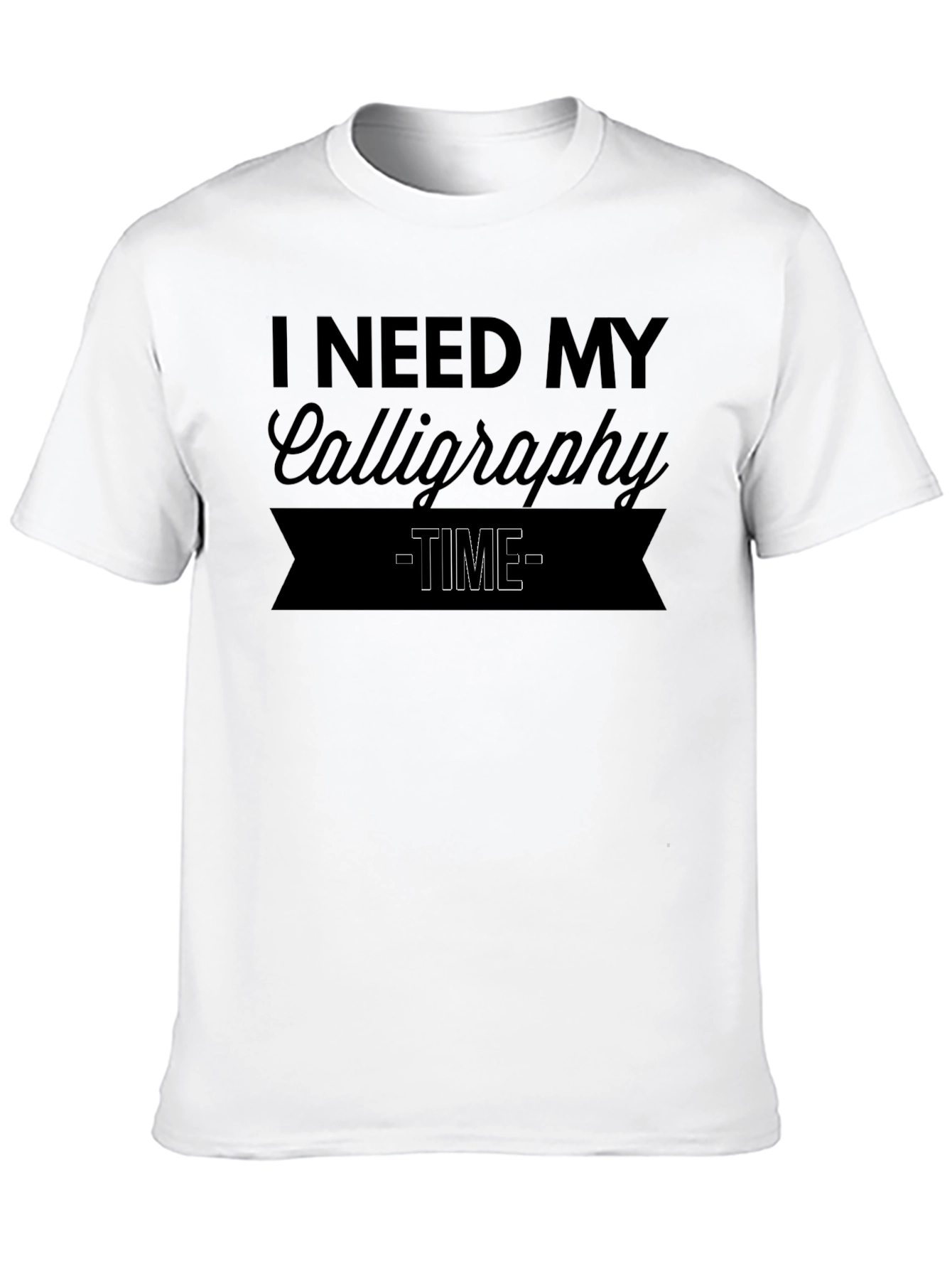 Calligraphy Time T-Shirt - Comfortable Black Tee