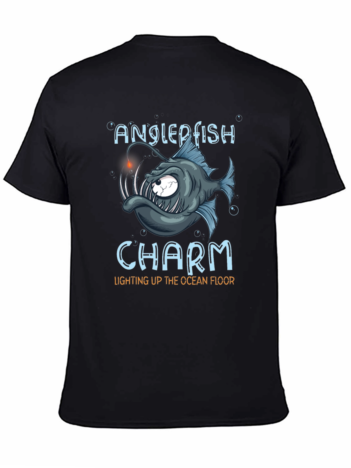 Anglerfish Charm Black T-Shirt