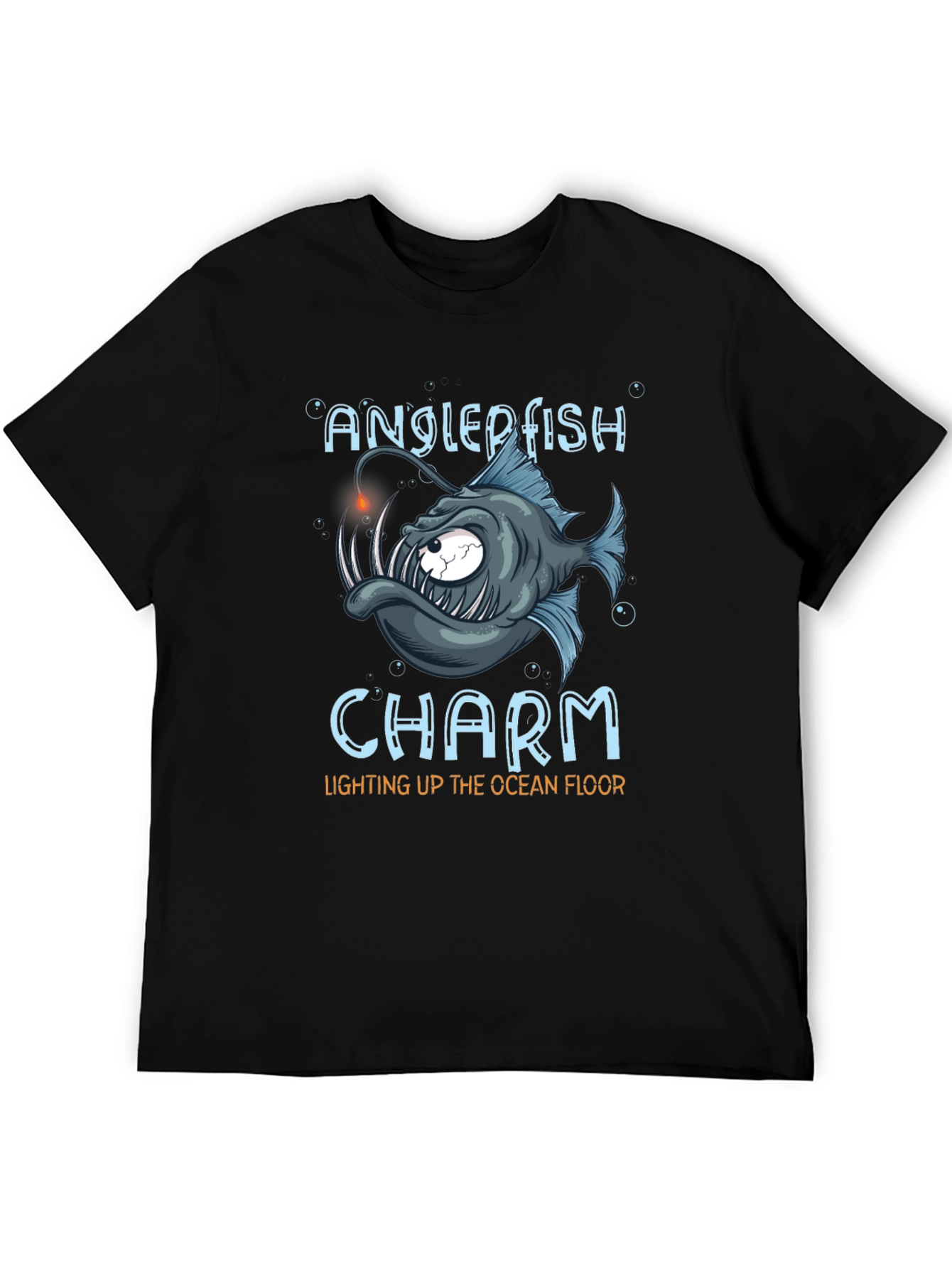 Anglerfish Charm Black T-Shirt