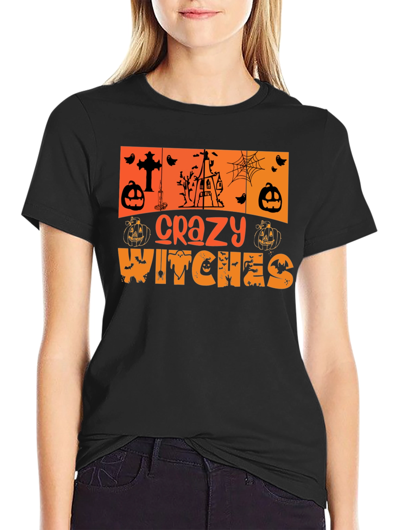 Crazy Witches Halloween T-Shirt