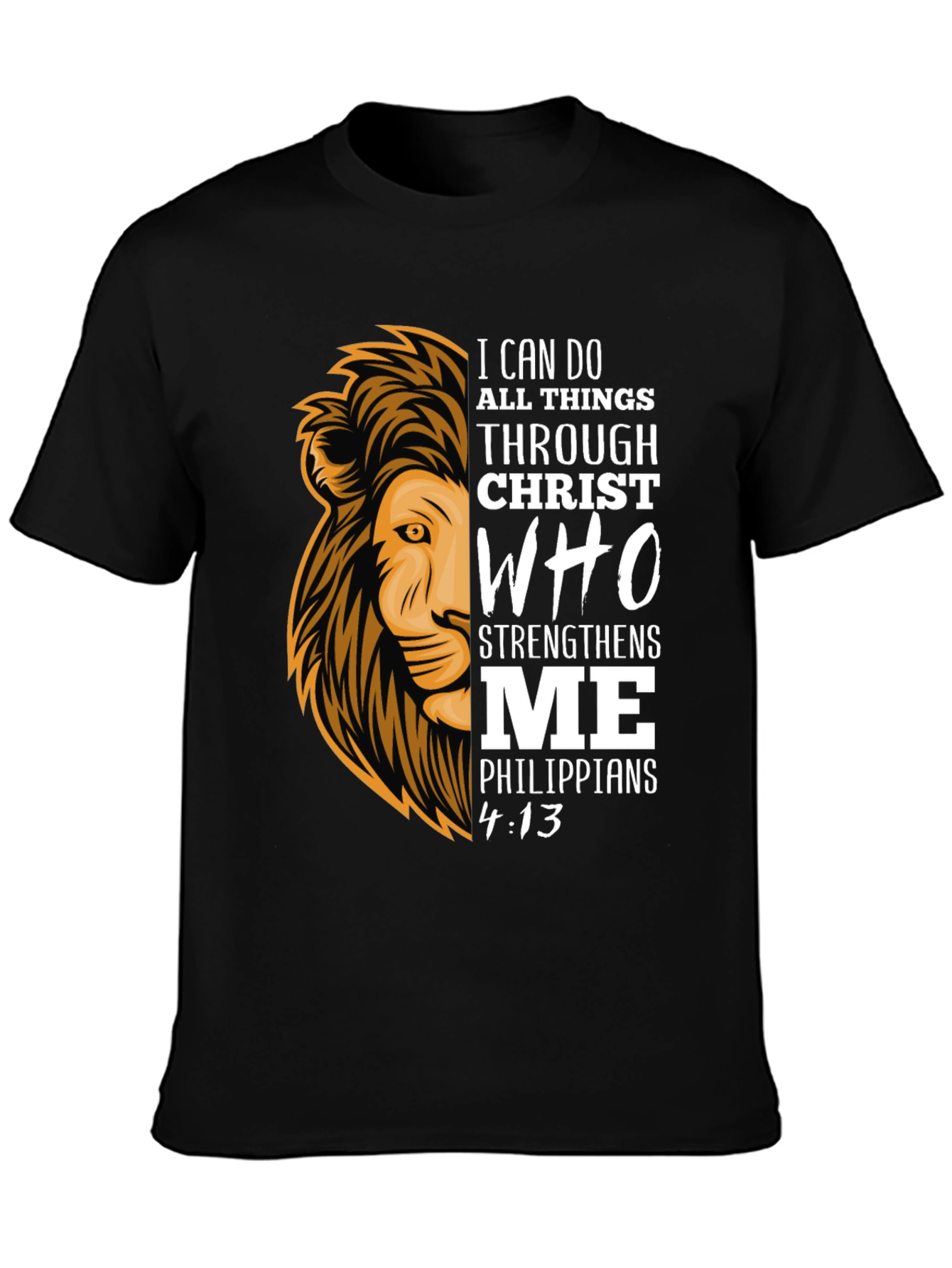 Lion & Scripture Graphic T-Shirt