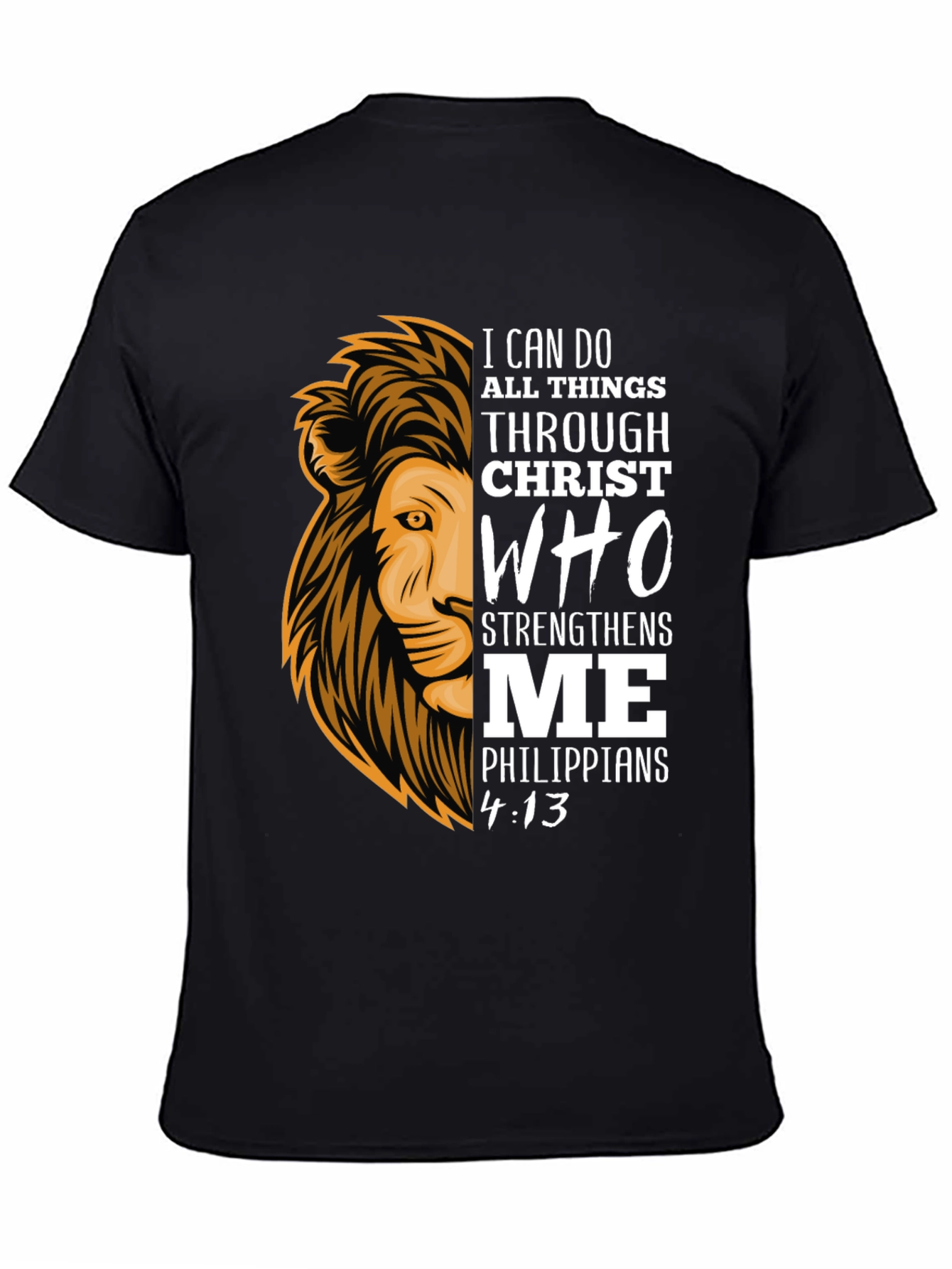 Lion & Scripture Graphic T-Shirt