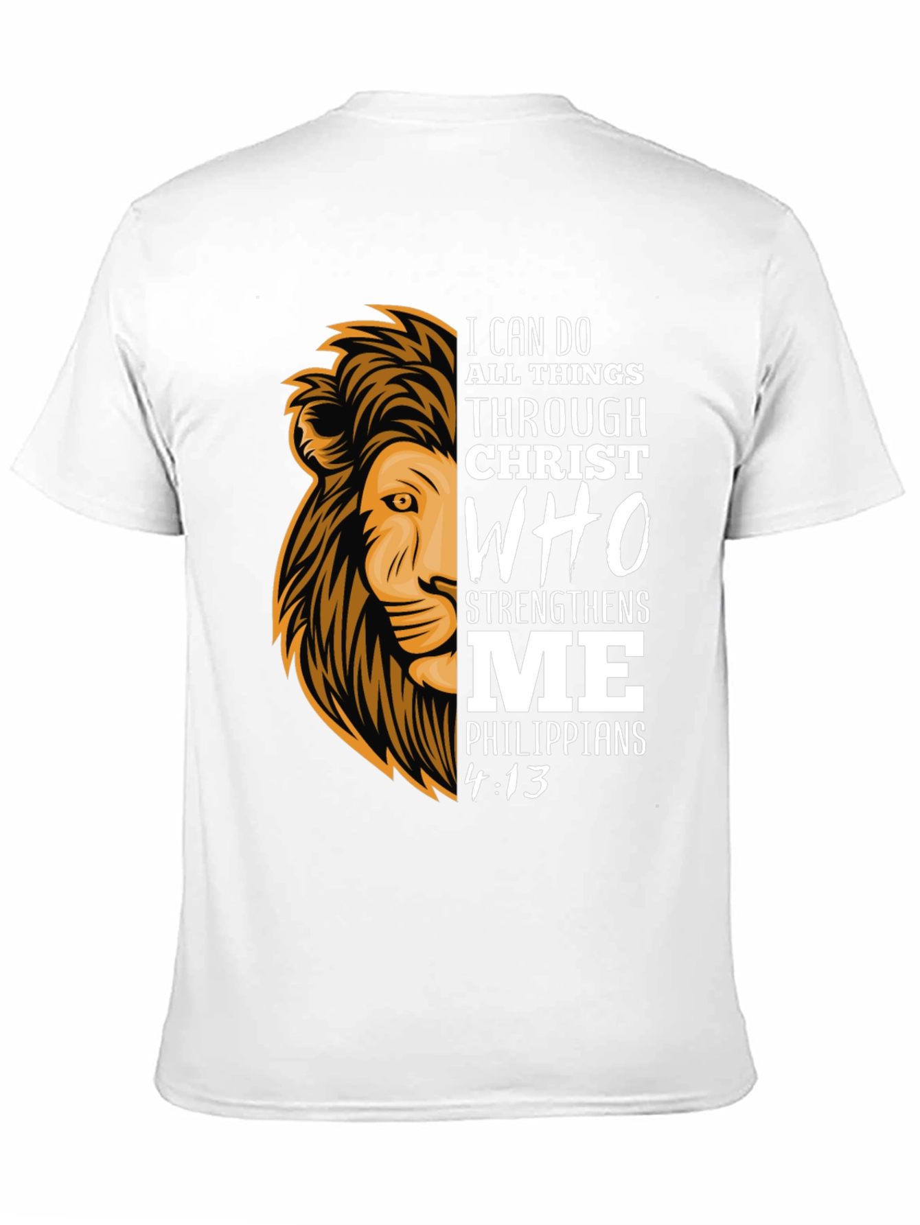 Lion & Scripture Graphic T-Shirt