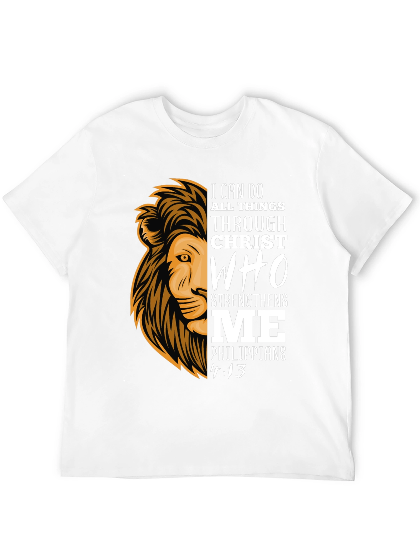 Lion & Scripture Graphic T-Shirt