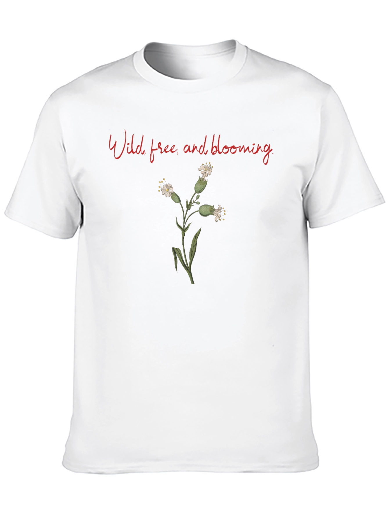 Wild Free and Blooming Black T-Shirt