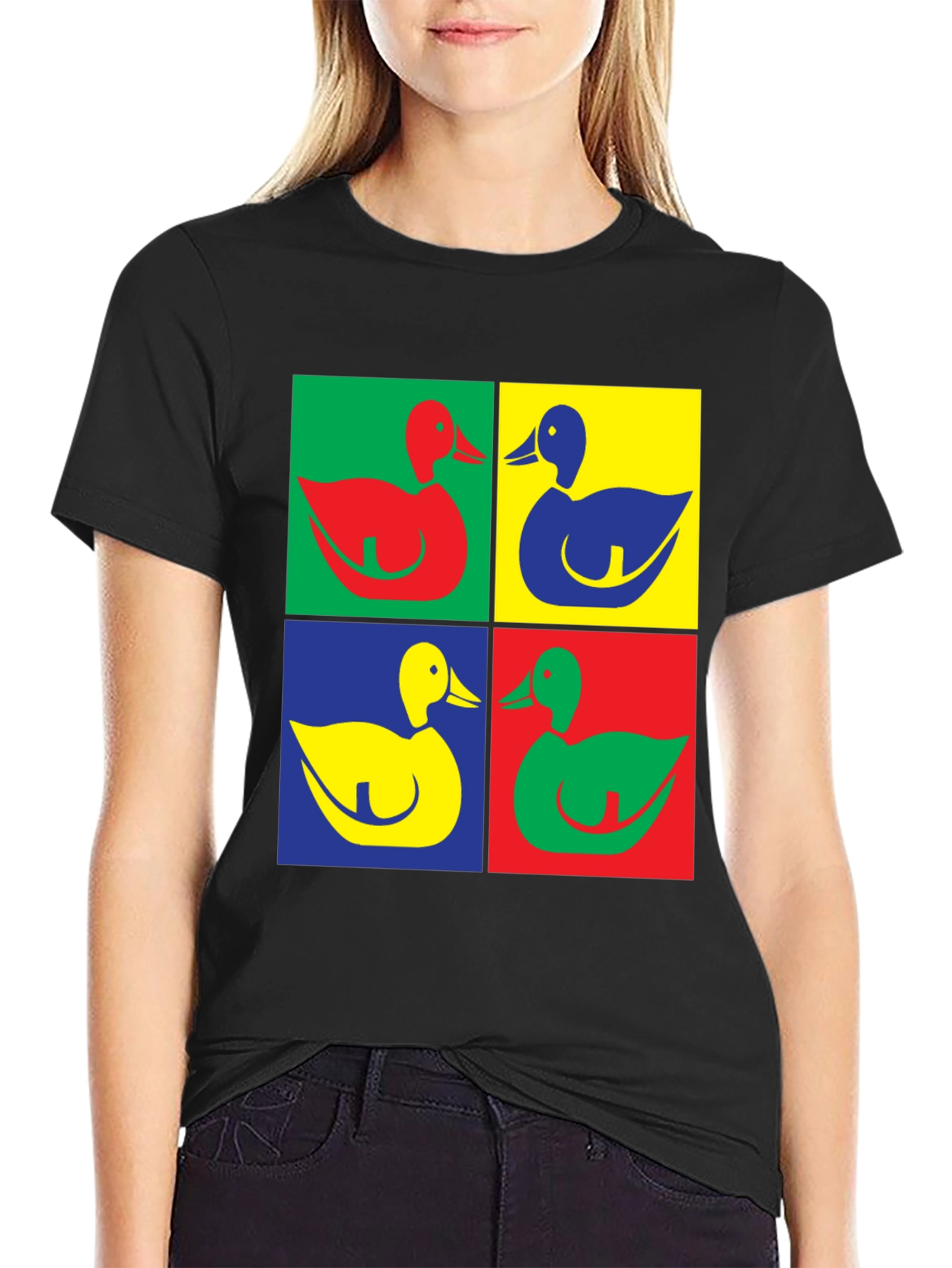 Duck Pop Art T-Shirt - Modern Graphic Tee